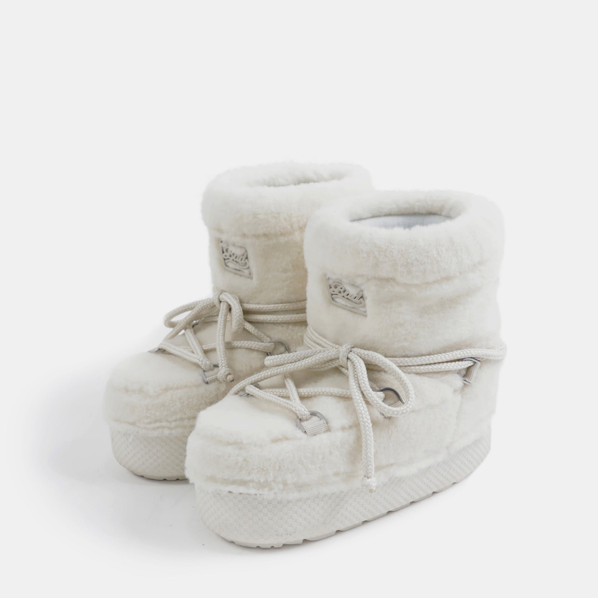 Badblood Eskimo Boots Short Platform Cream