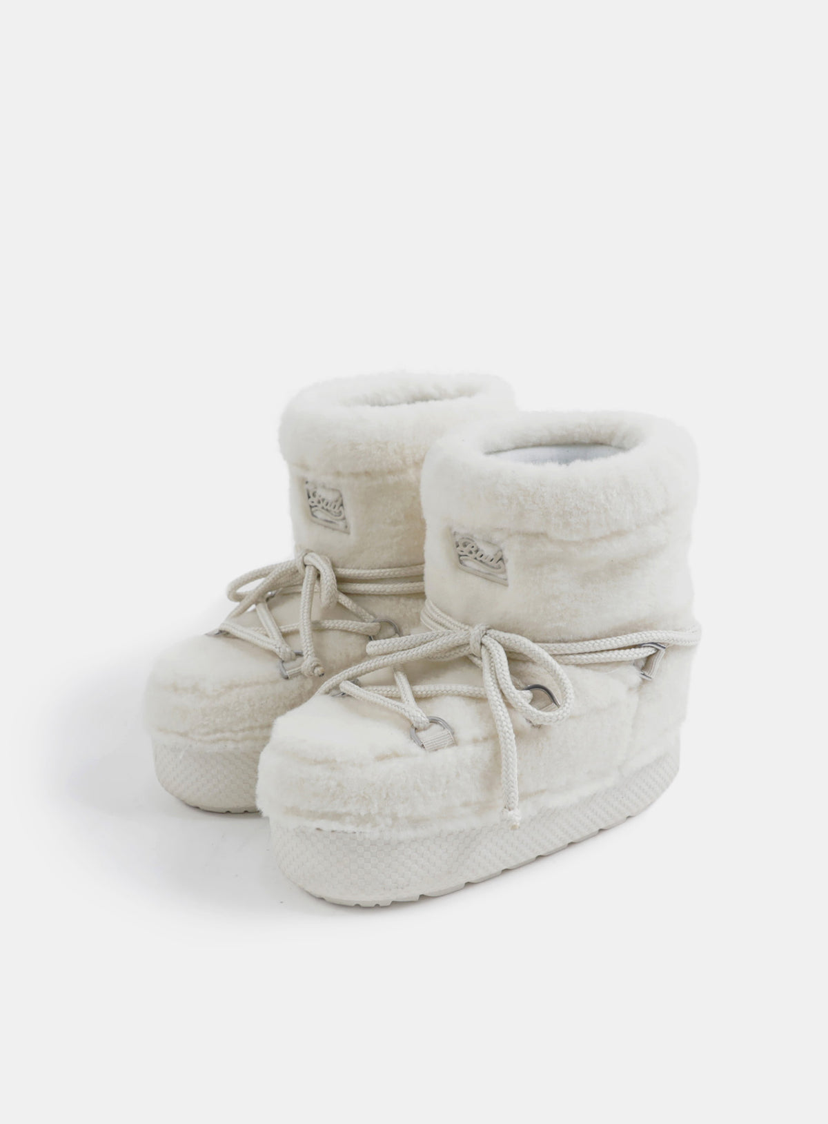 Badblood Eskimo Boots Short Platform Cream