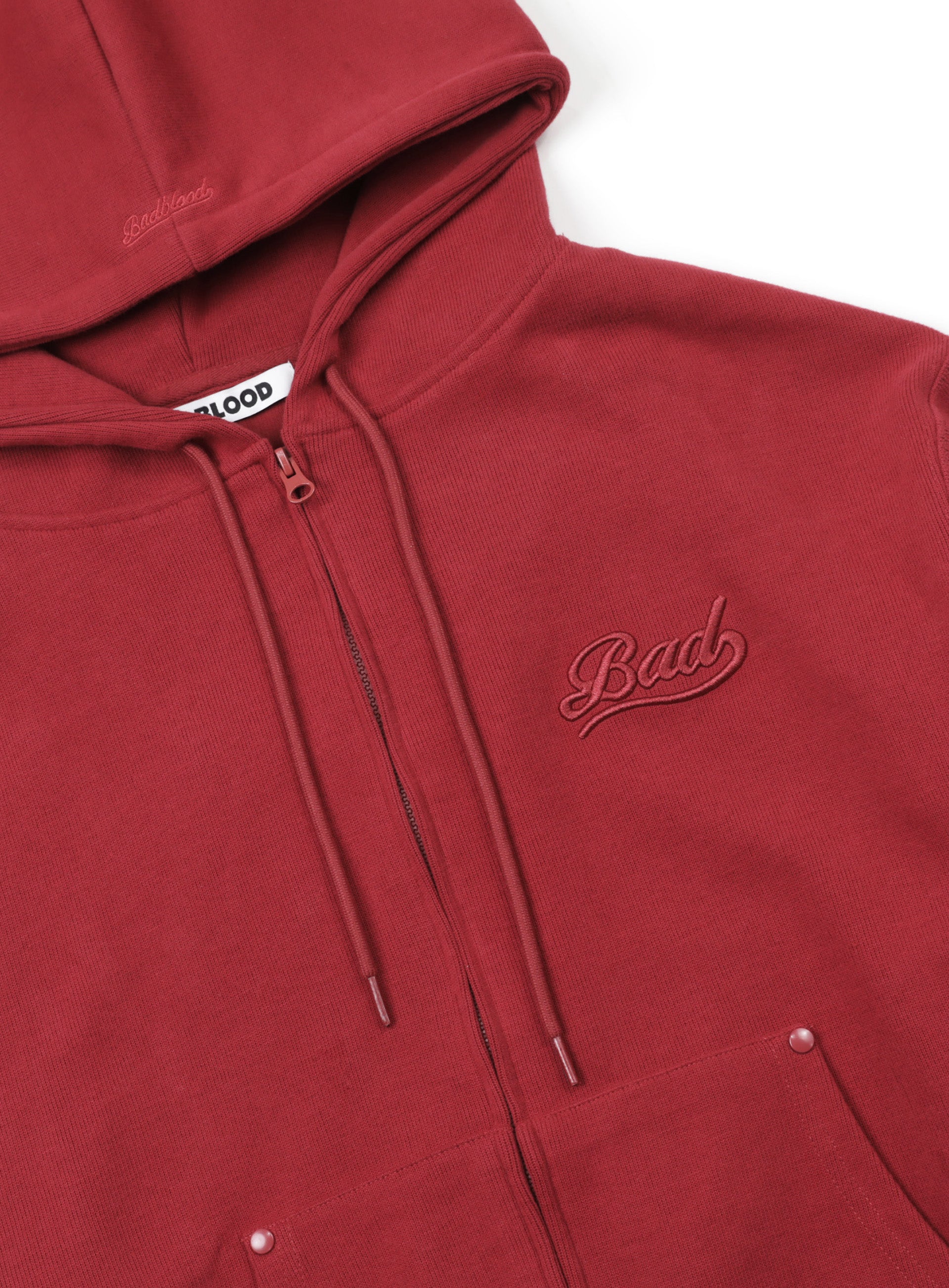 Badblood Beyond Soft Hood Zip-Up Red