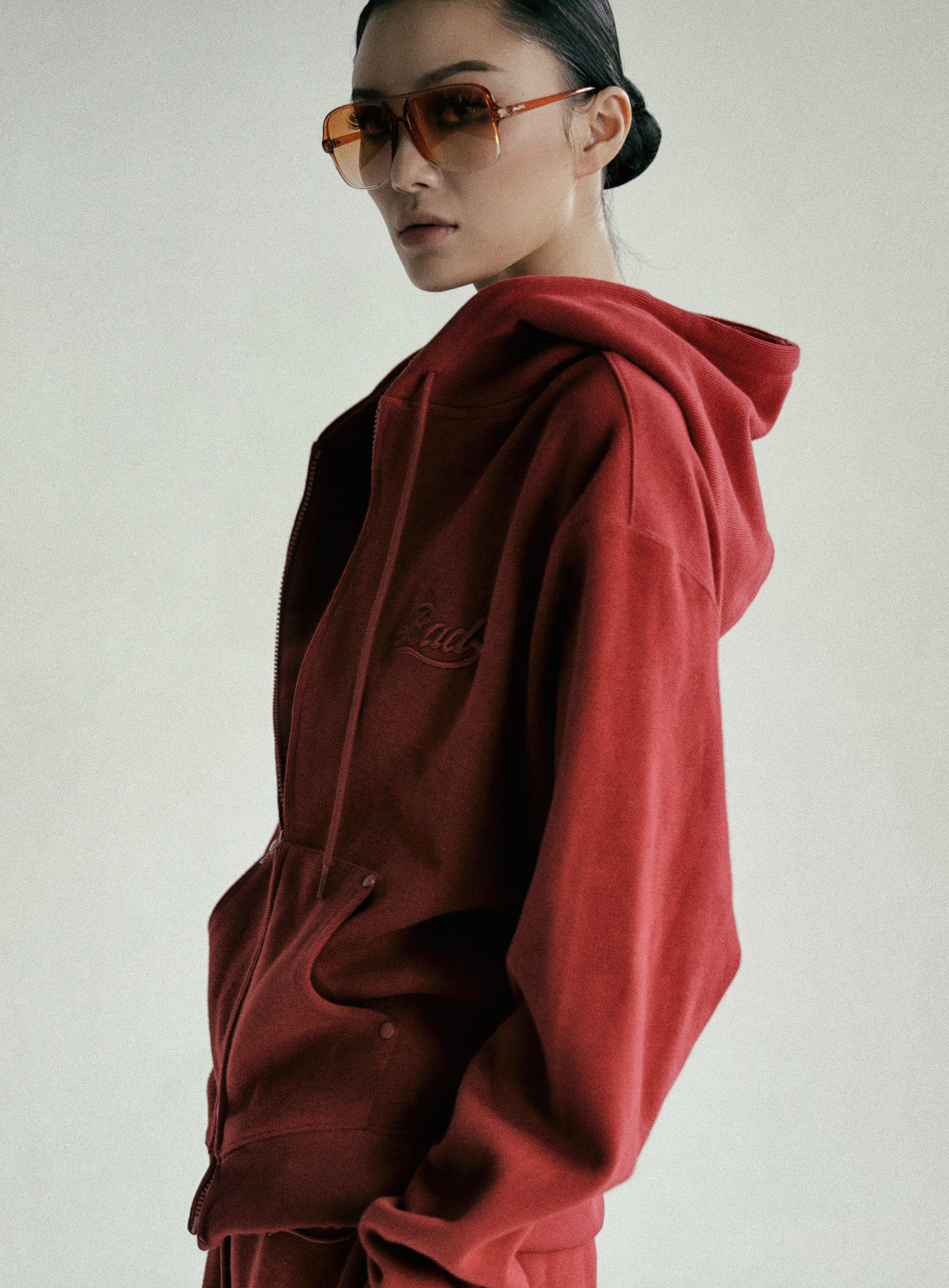 Badblood Beyond Soft Hood Zip-Up Red