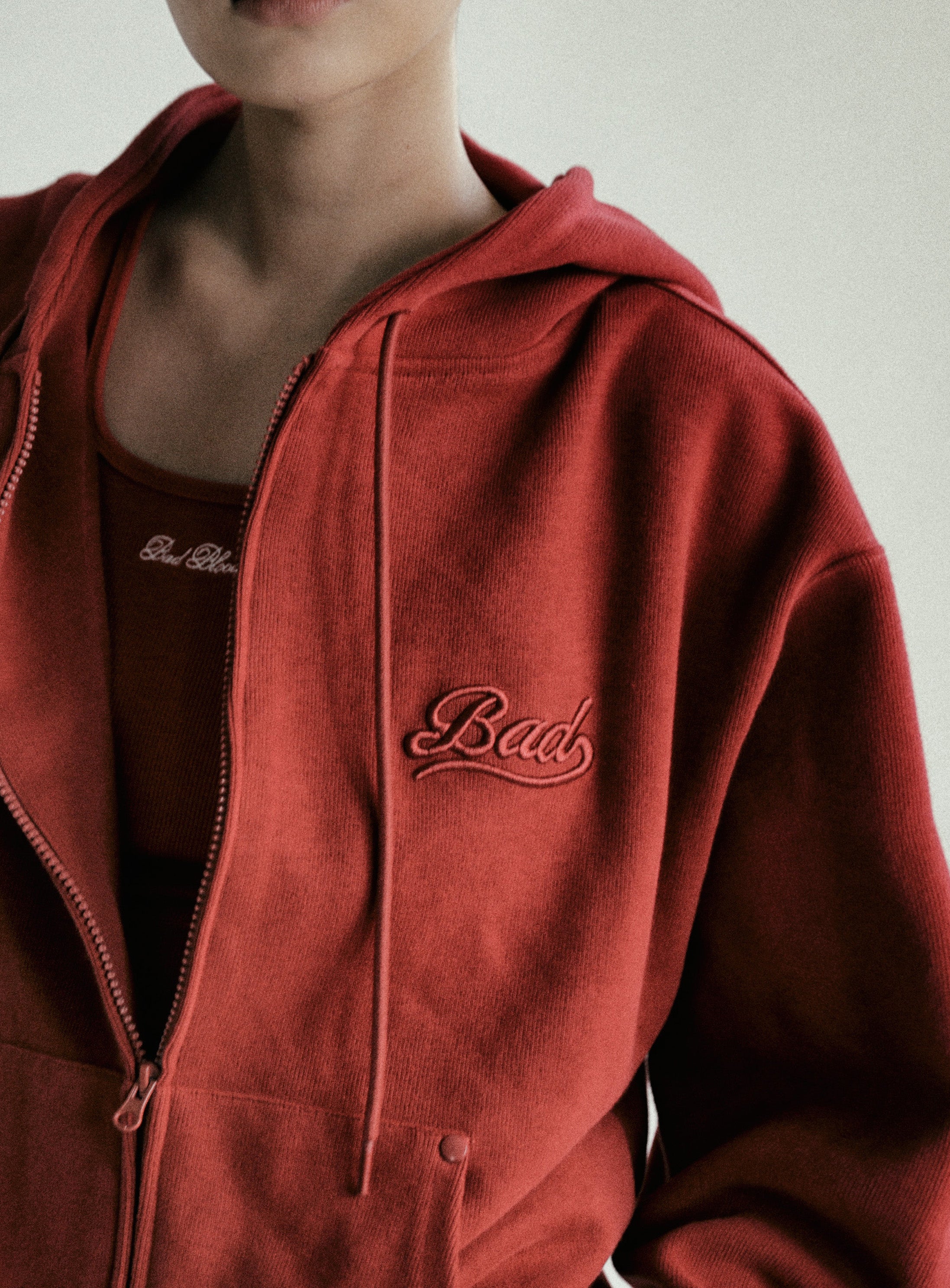 Badblood Beyond Soft Hood Zip-Up Red