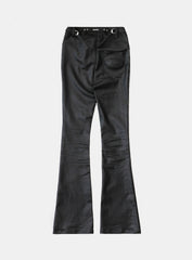Badblood Squad Low Rise Bootcut Pants Coated Black