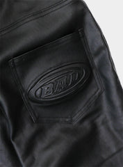 Badblood Squad Low Rise Bootcut Pants Coated Black