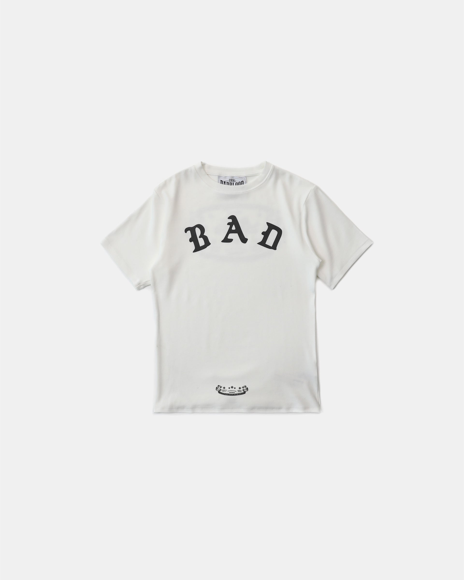 Badblood Mystic Logo Short Sleeve Slim Fit White