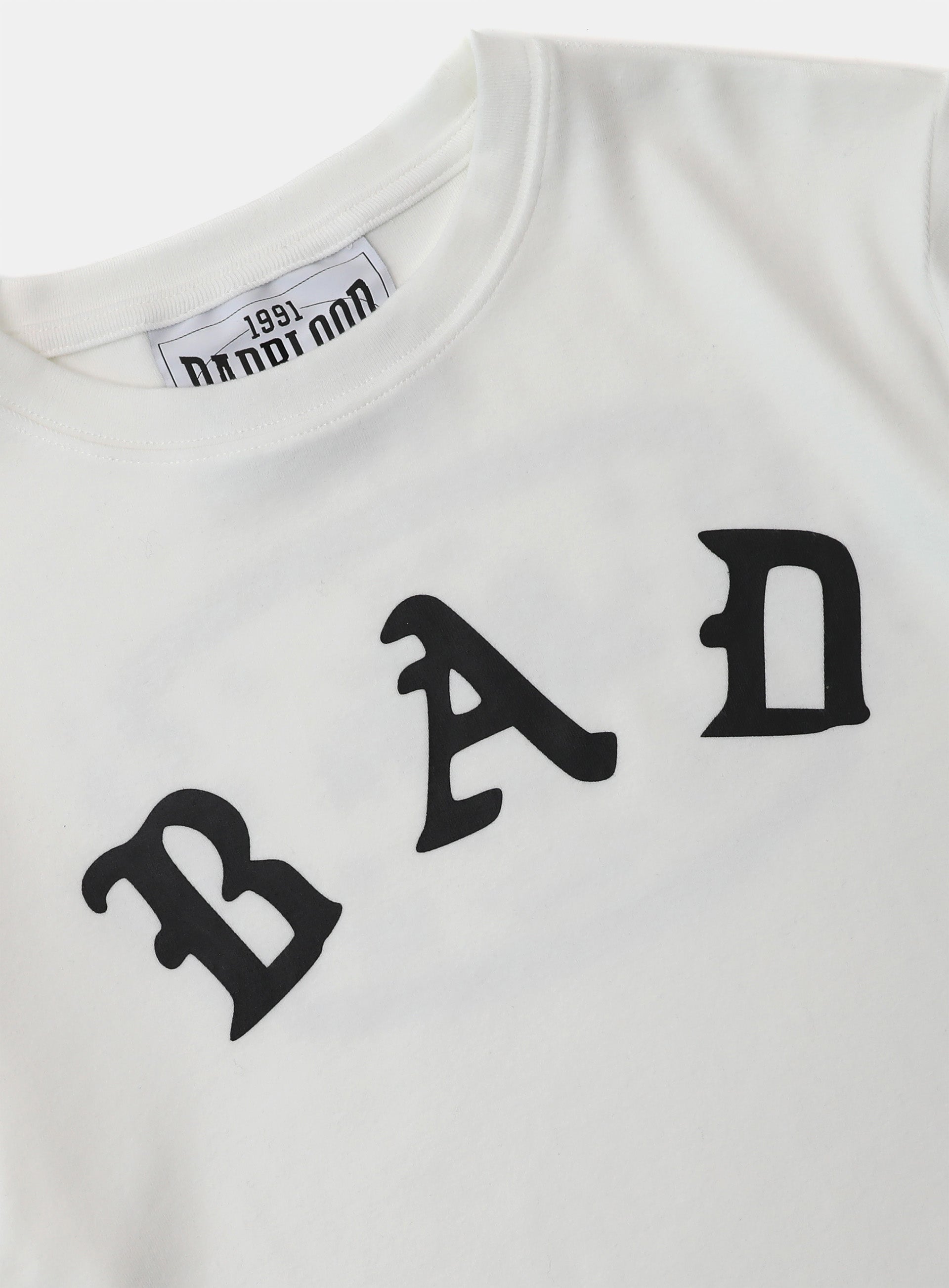 Badblood Mystic Logo Short Sleeve Slim Fit White