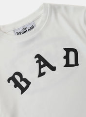 Badblood Mystic Logo Short Sleeve Slim Fit White