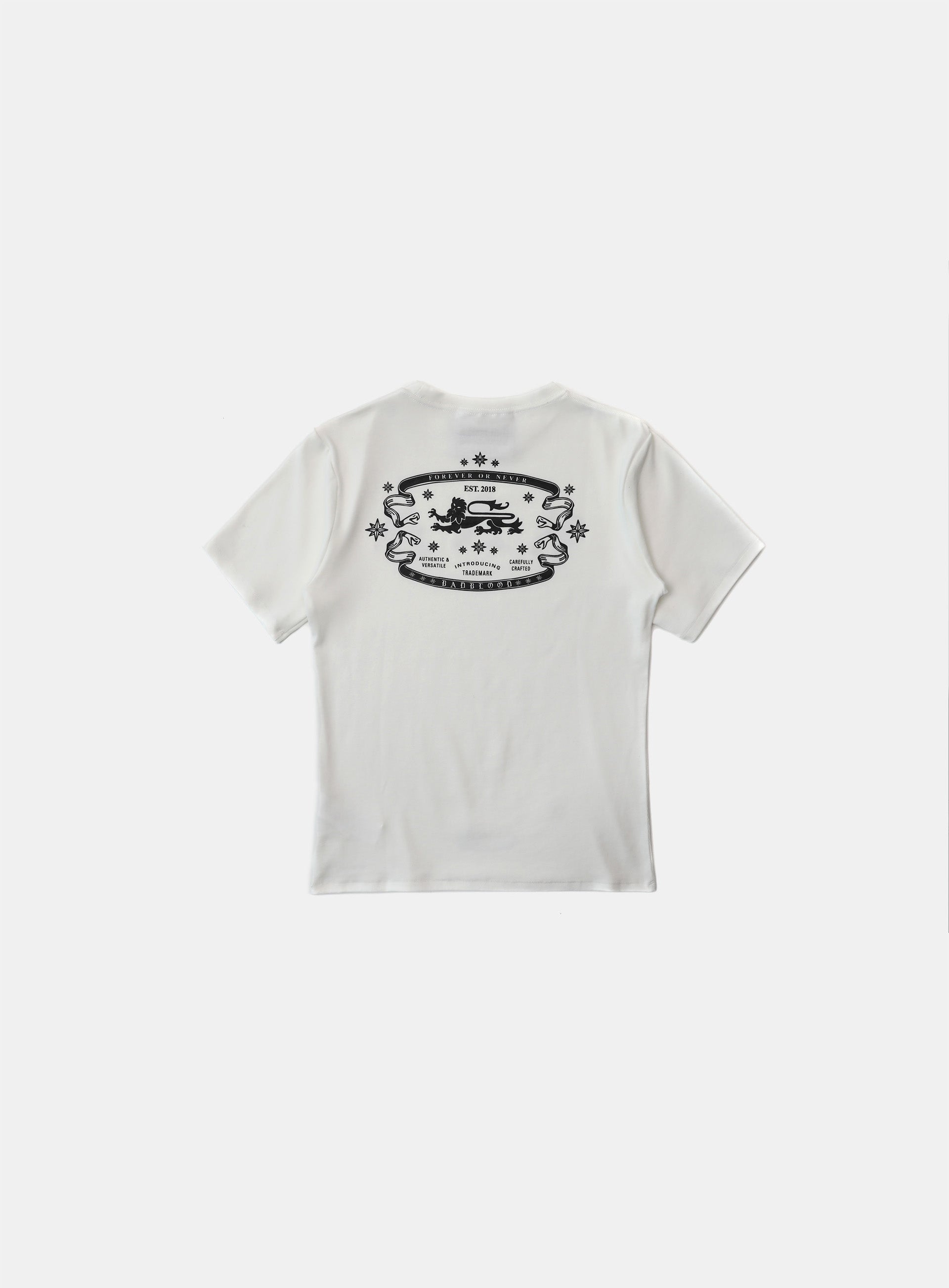 Badblood Mystic Logo Short Sleeve Slim Fit White
