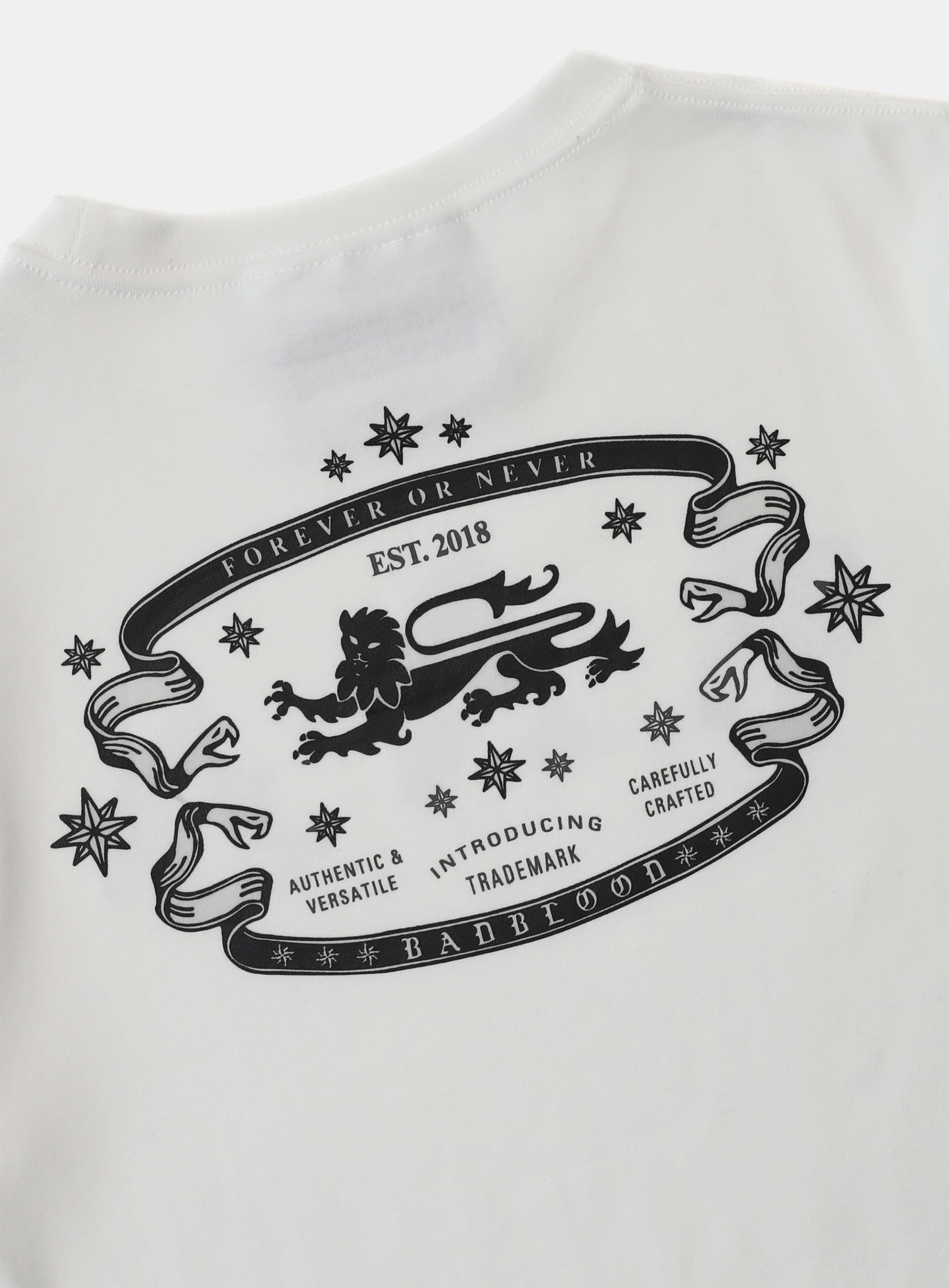 Badblood Mystic Logo Short Sleeve Slim Fit White