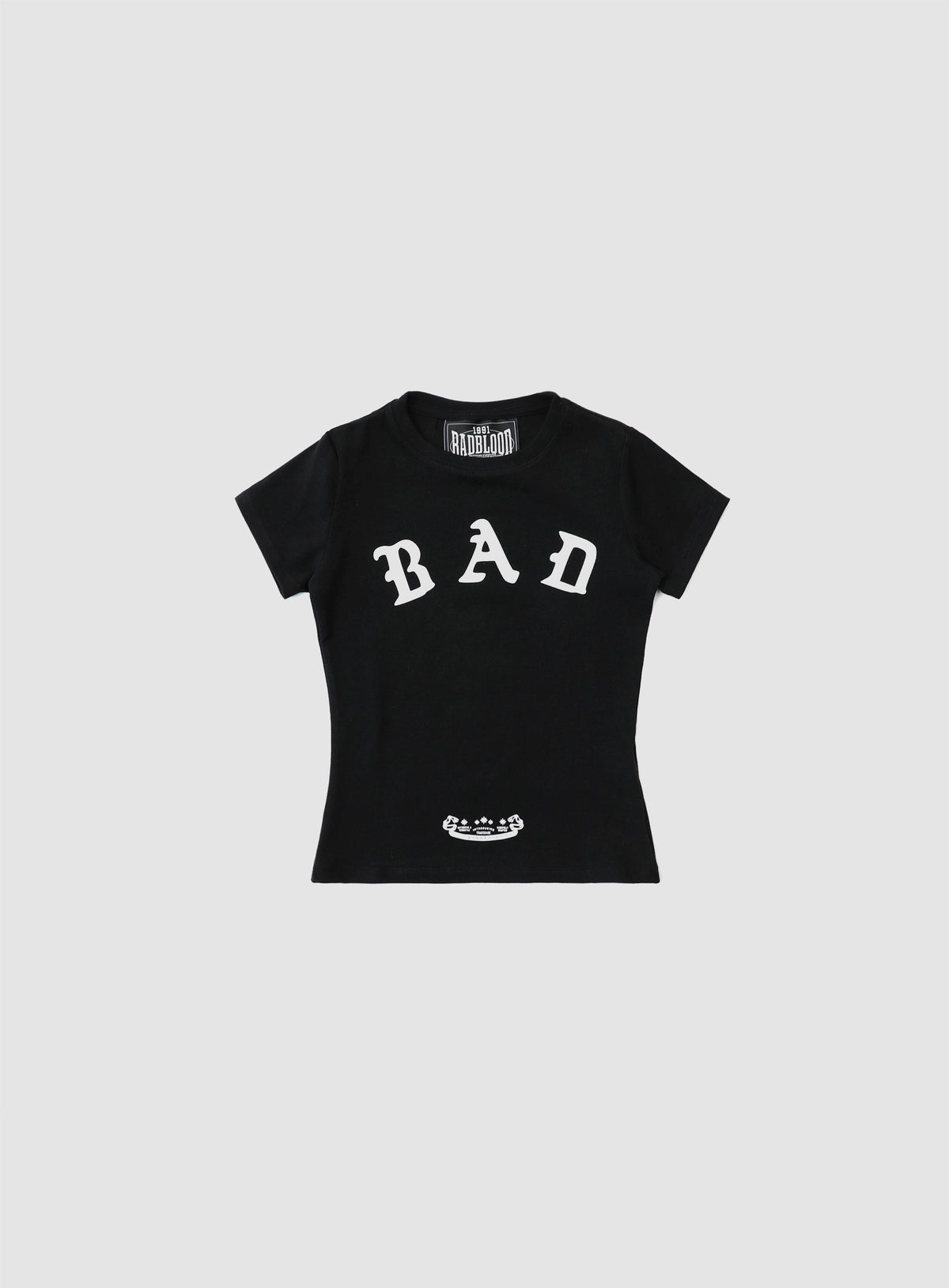 Badblood Mystic Logo Short Sleeve Slim Fit Black