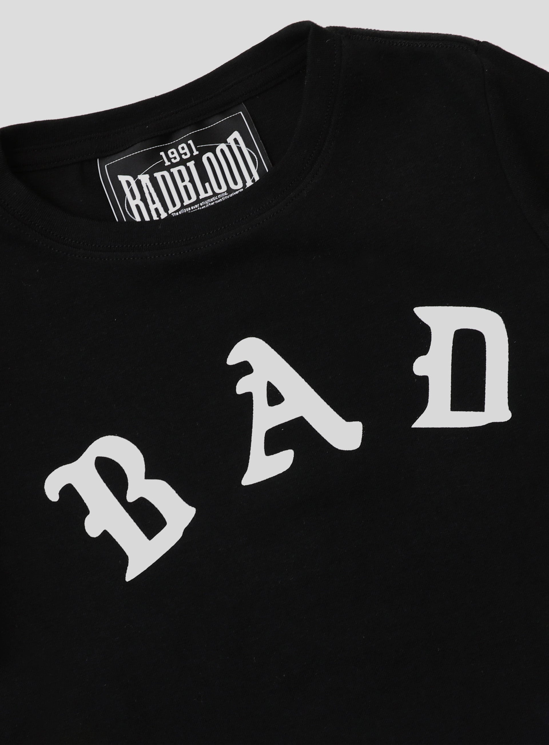 Badblood Mystic Logo Short Sleeve Slim Fit Black