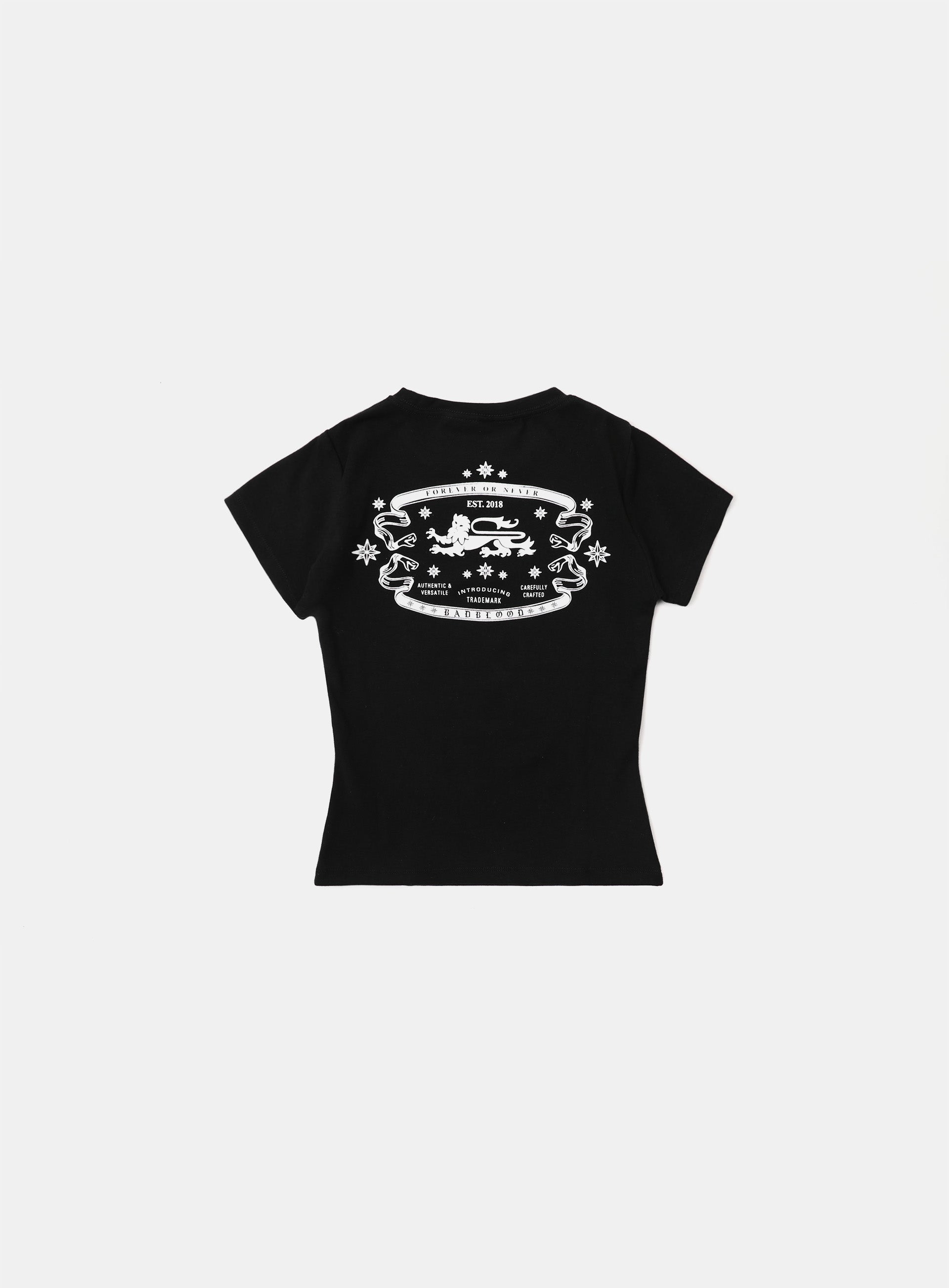 Badblood Mystic Logo Short Sleeve Slim Fit Black