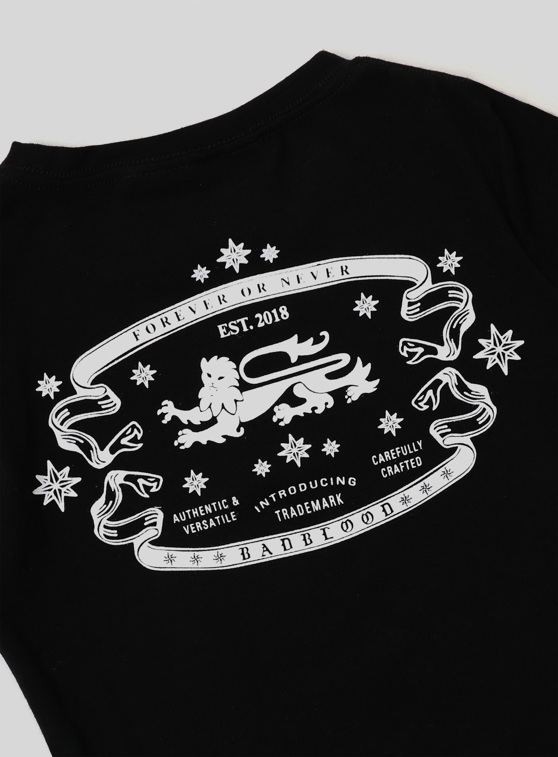 Badblood Mystic Logo Short Sleeve Slim Fit Black