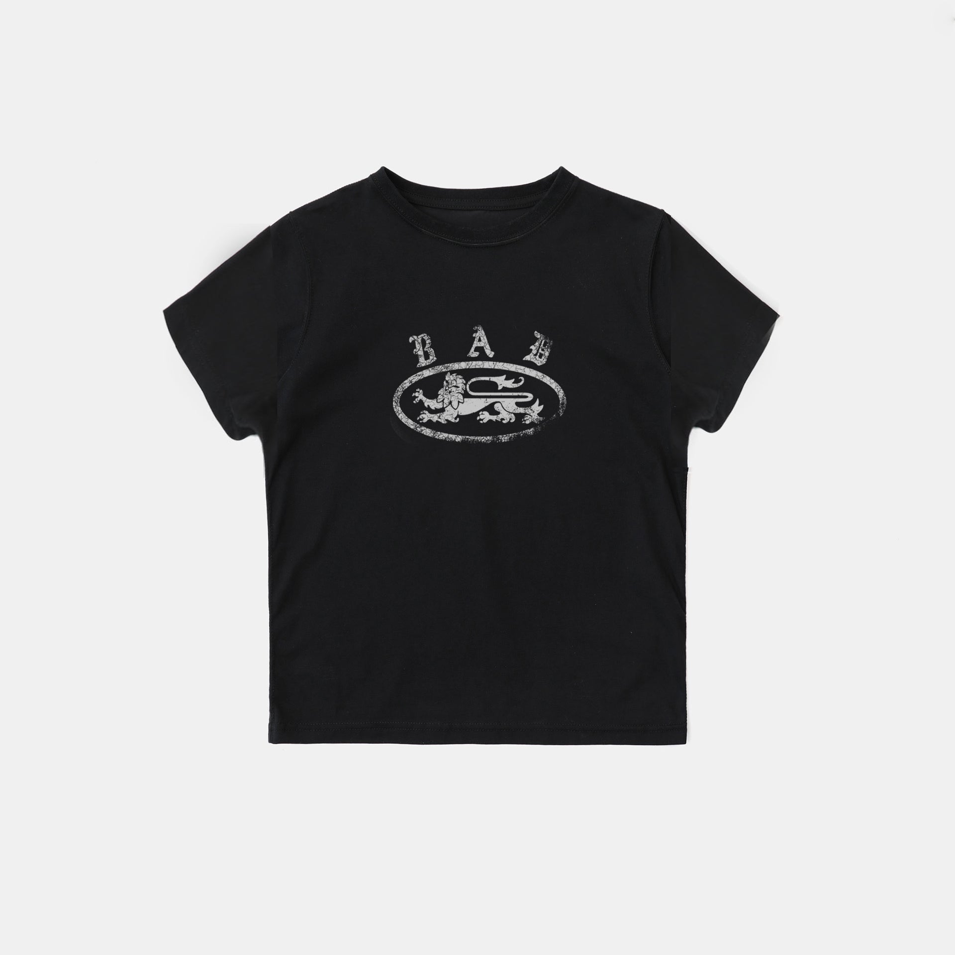 Badblood Crack Print T-Shirt Black