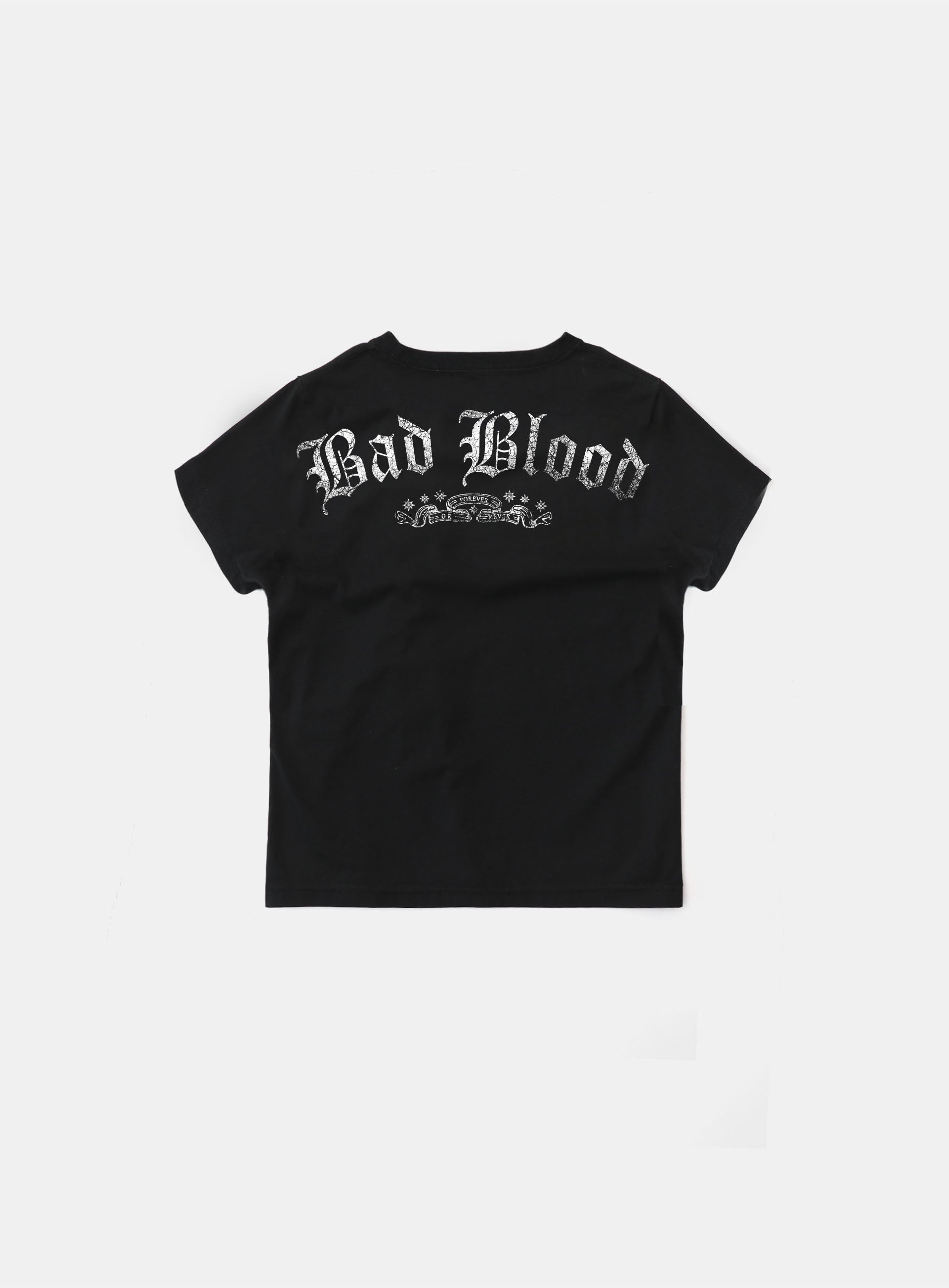 Badblood Crack Print T-Shirt Black