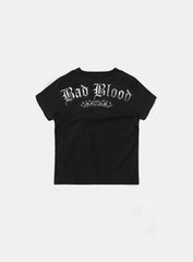 Badblood Crack Print T-Shirt Black