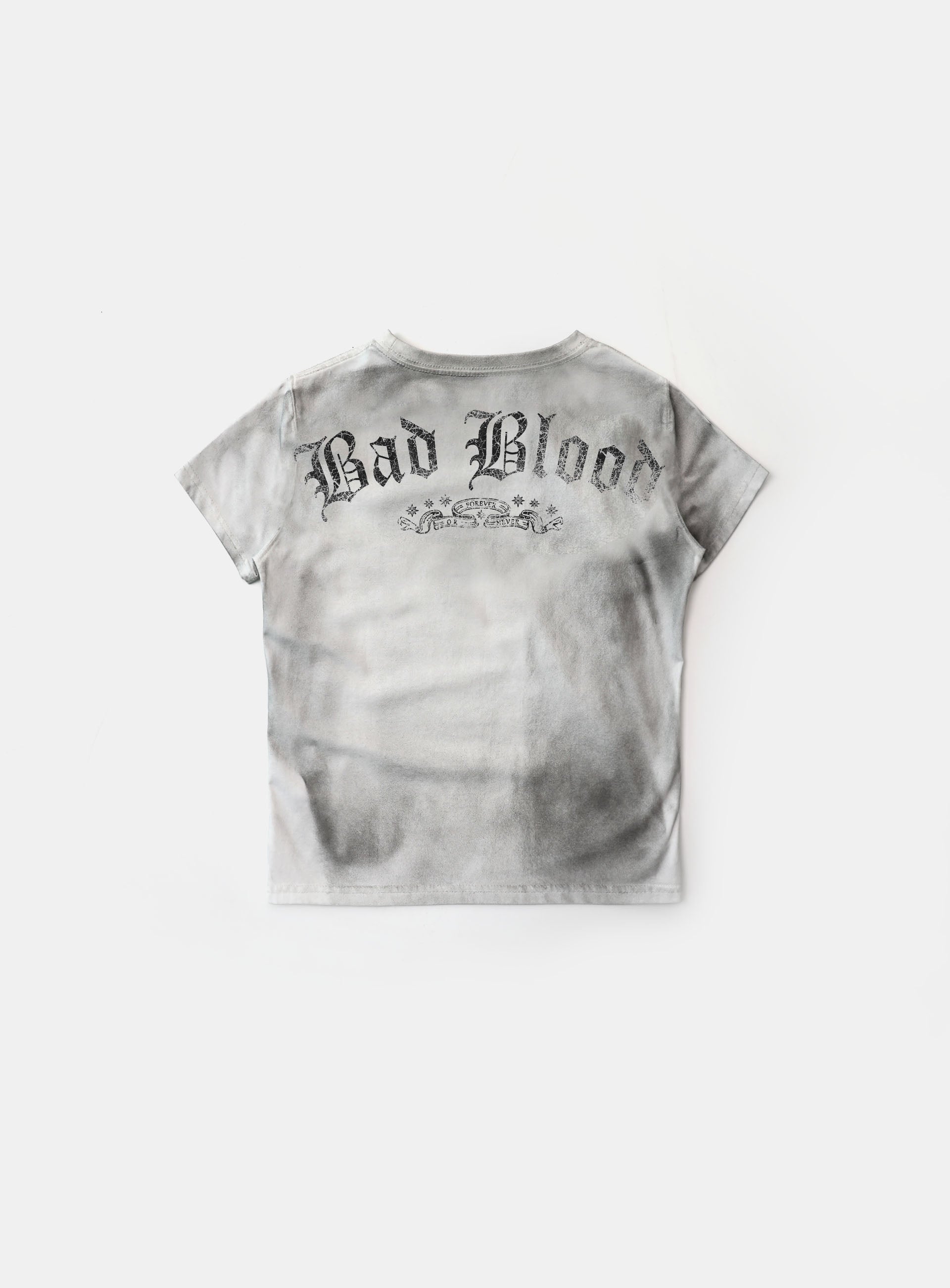 Badblood Crack Print T-Shirt White