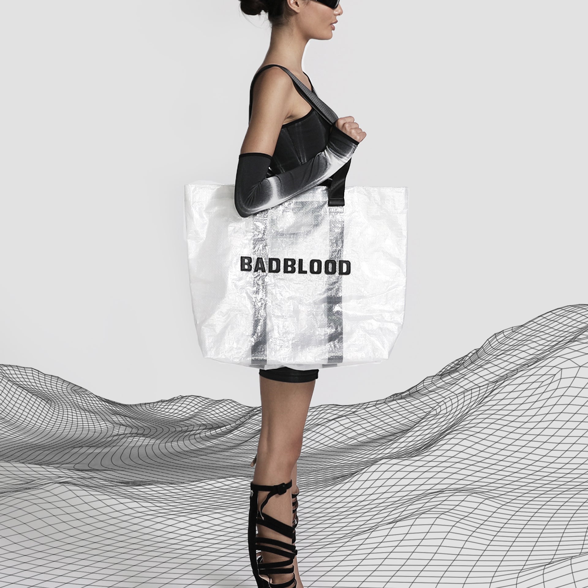 Badblood Shopper Large Bag Clear