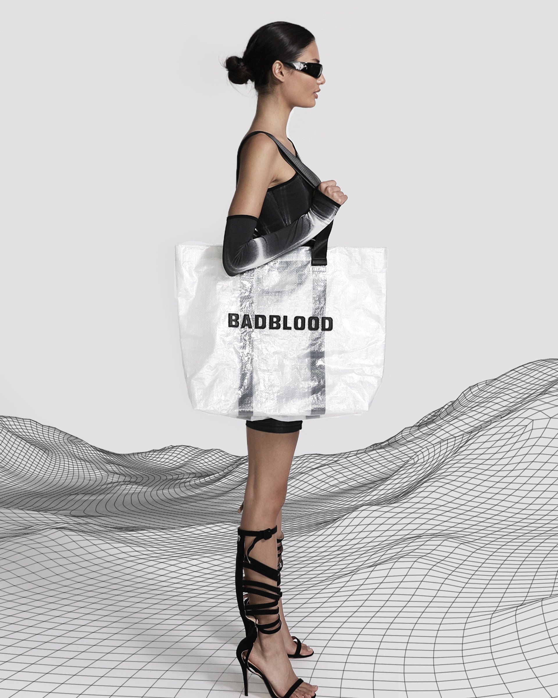 Badblood Shopper Large Bag Clear