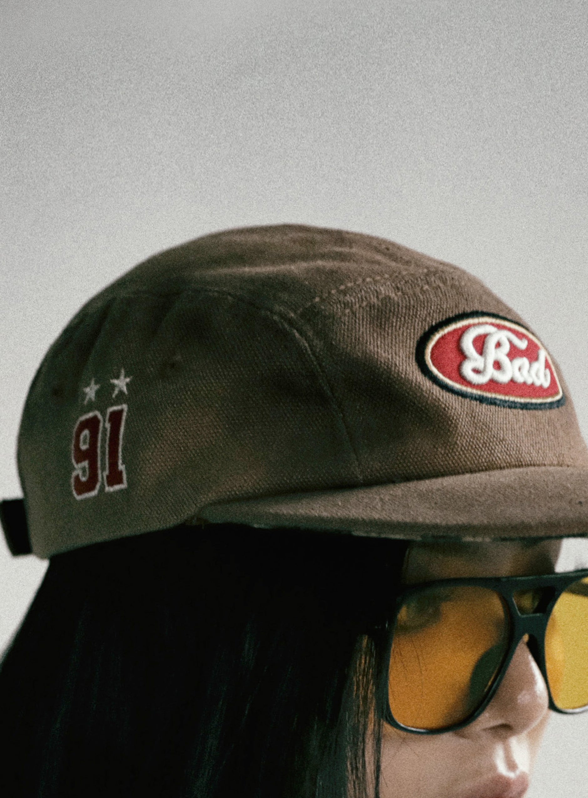 [BADBLOOD]◆韓国大人気◆Bad Bold Logo Ball Cap◆追跡可◆ MUSINSA | BADBLOOD Vintage Logo Ball Cap - Brown