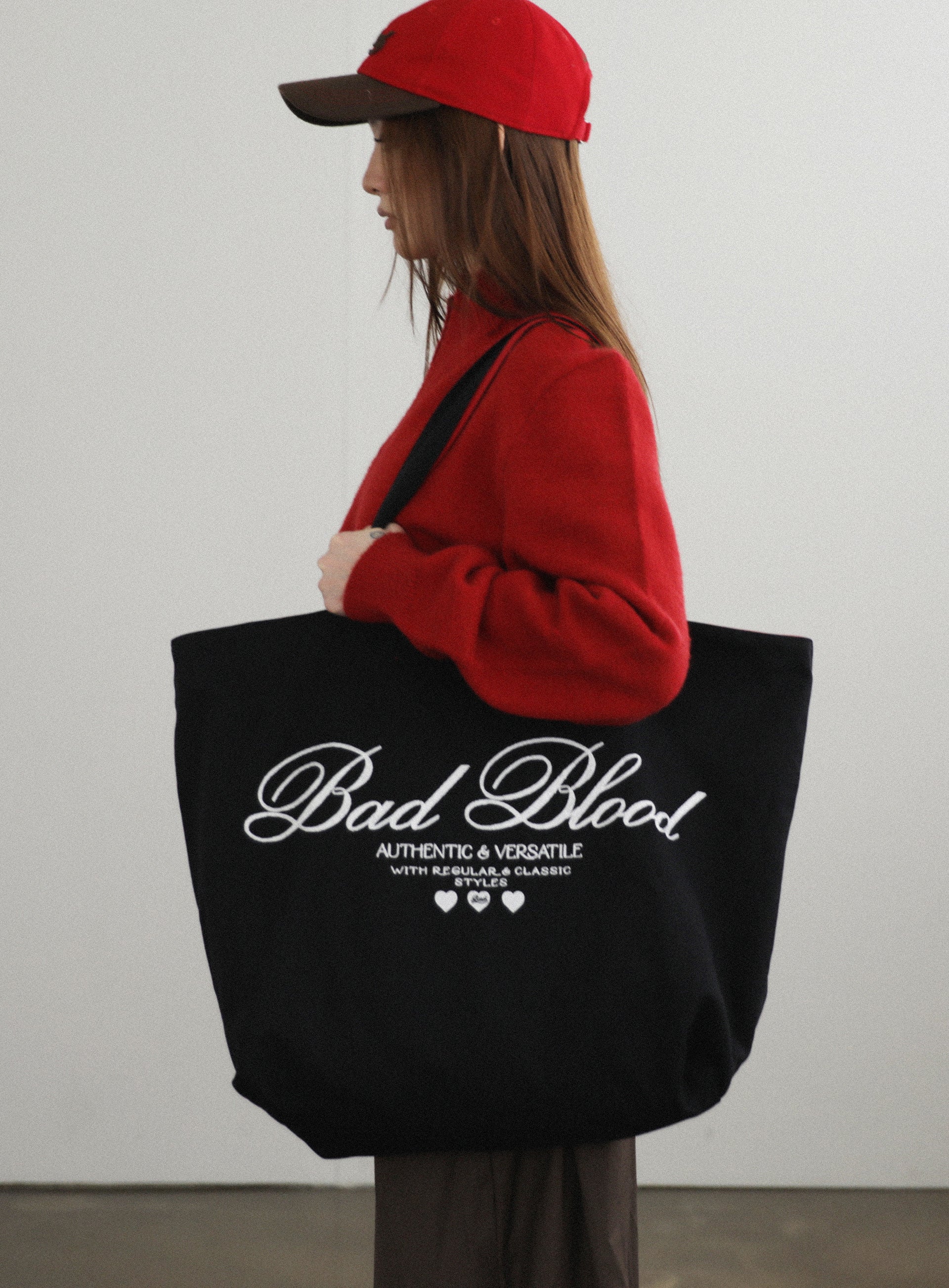 Badblood Classic B Logo Shopper Bag Black