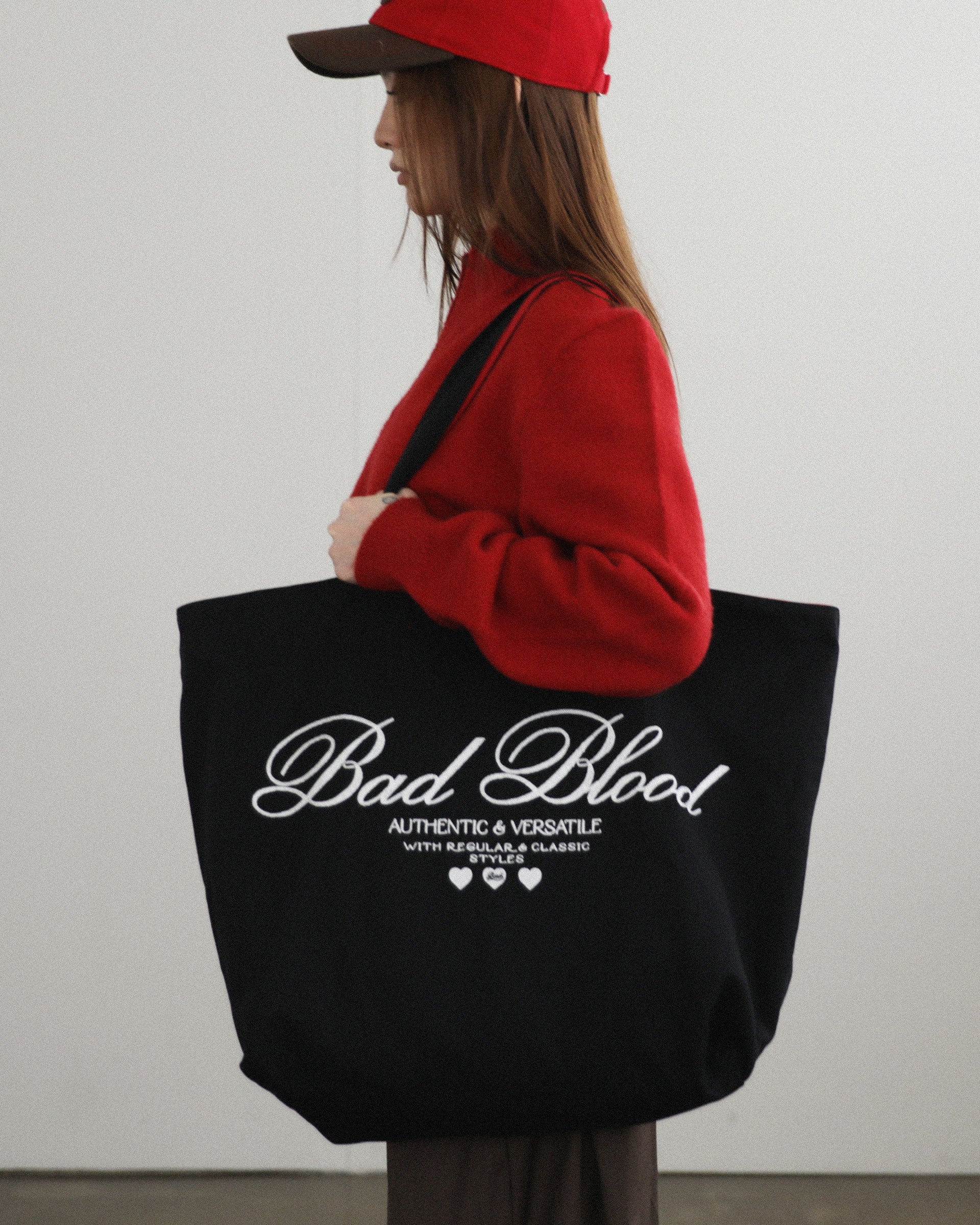 Badblood Classic B Logo Shopper Bag Black