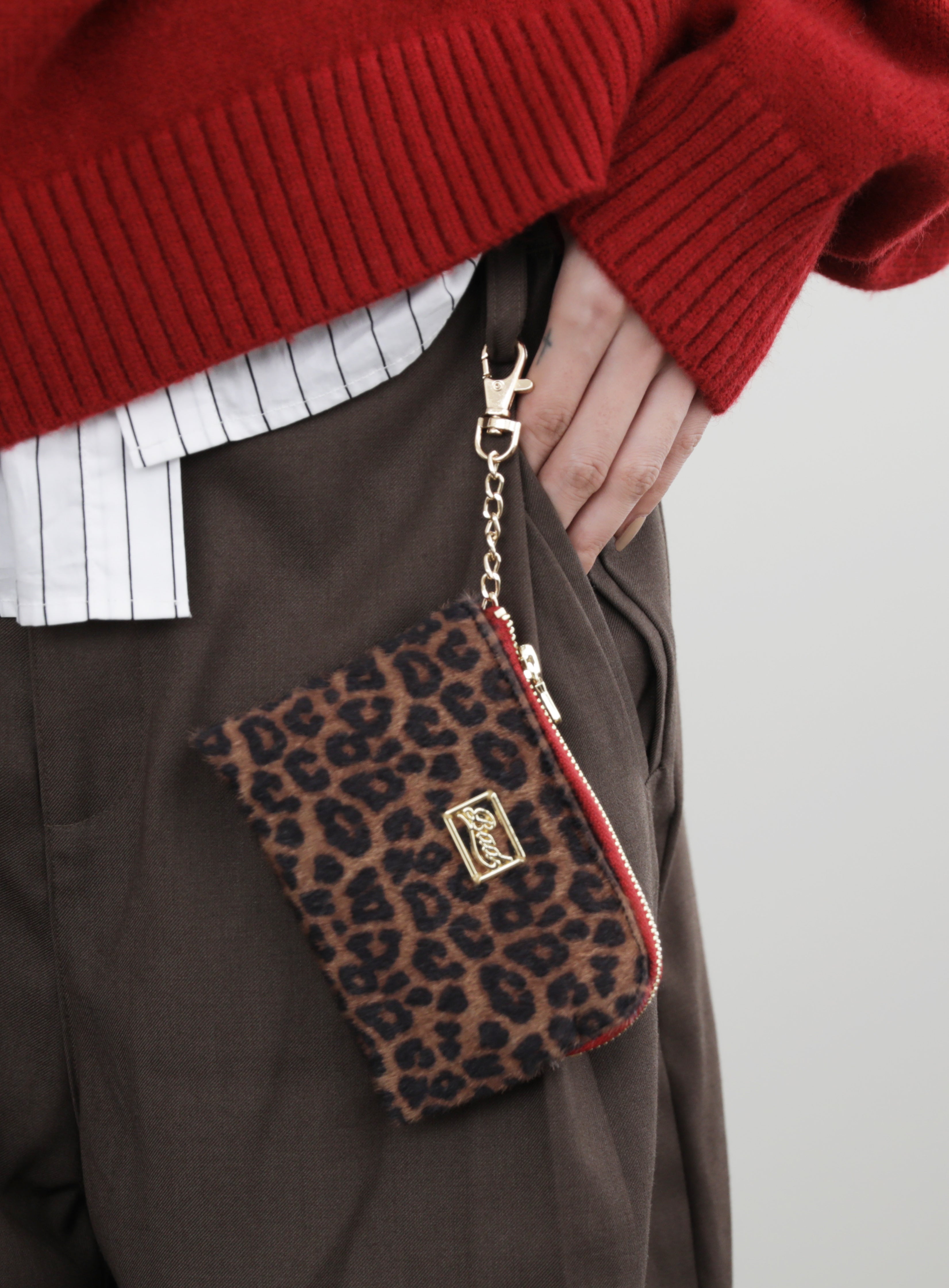 Badblood Leopard Pouch Red