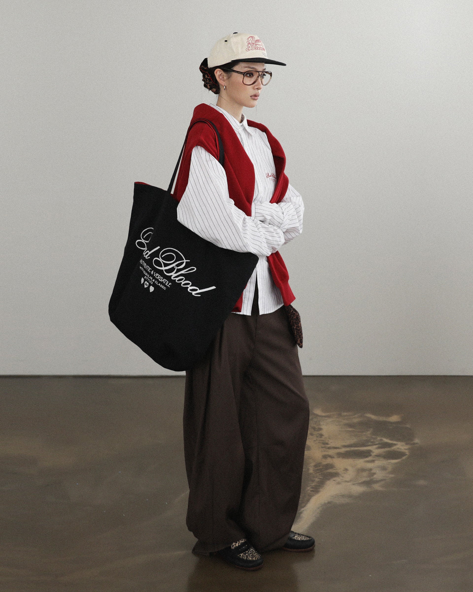 Badblood Classic B Logo Shopper Bag Black