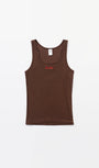 Badblood  Classic Logo Basic Tank - Chocolate