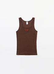 Badblood  Classic Logo Basic Tank - Chocolate