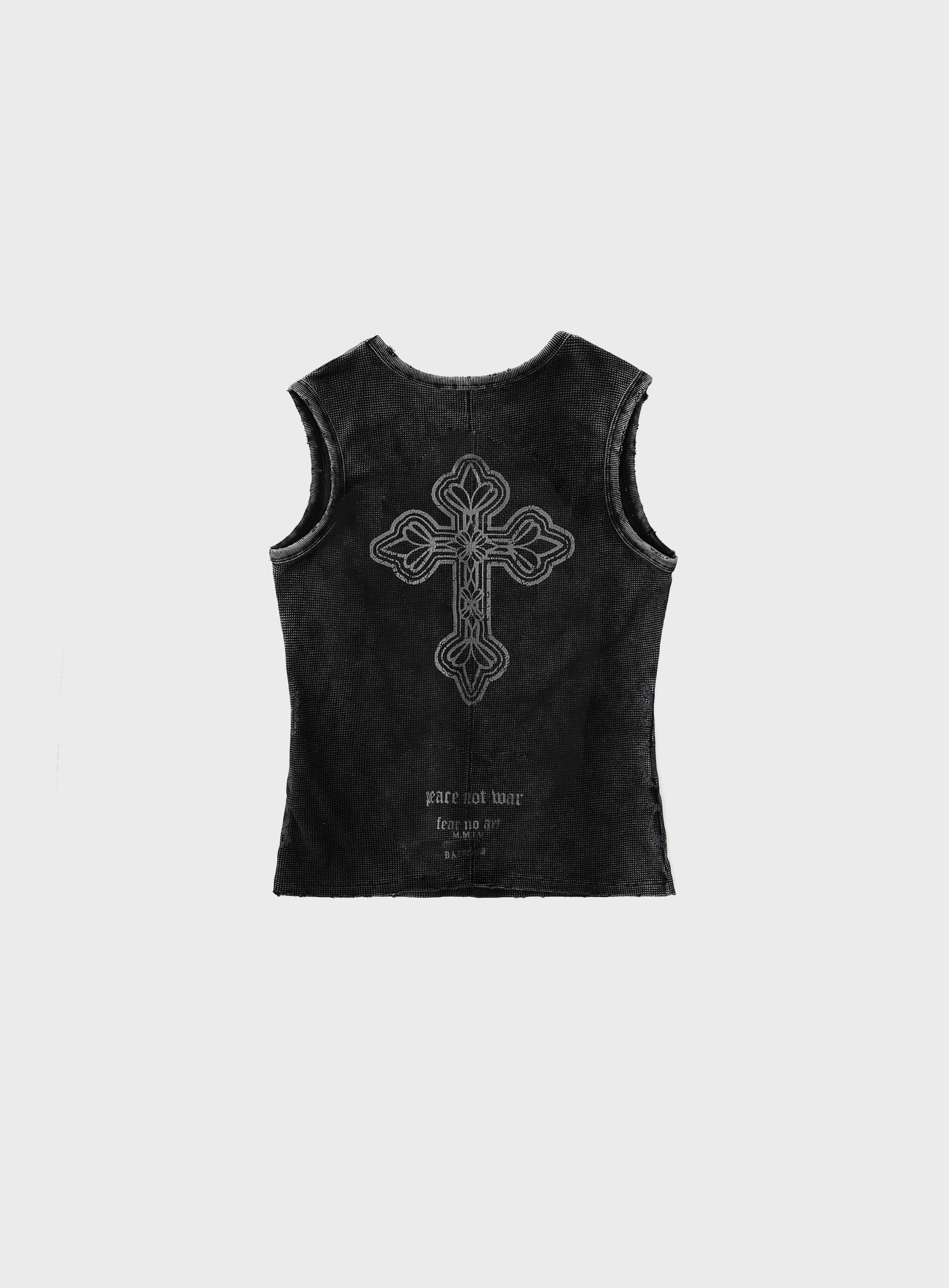 Badblood PEACE NOT WAR Tank - Dusty Black