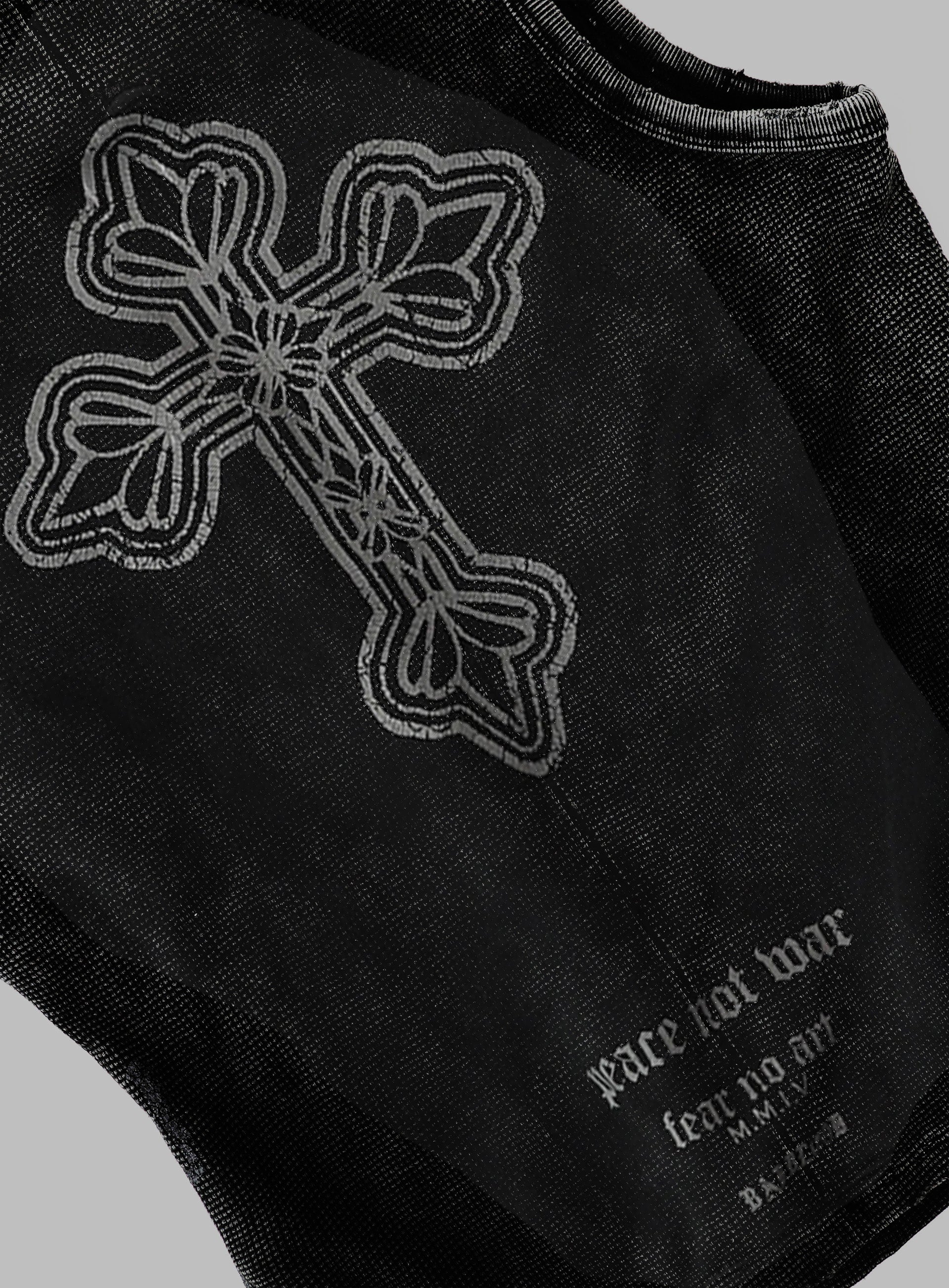 Badblood PEACE NOT WAR Tank - Dusty Black