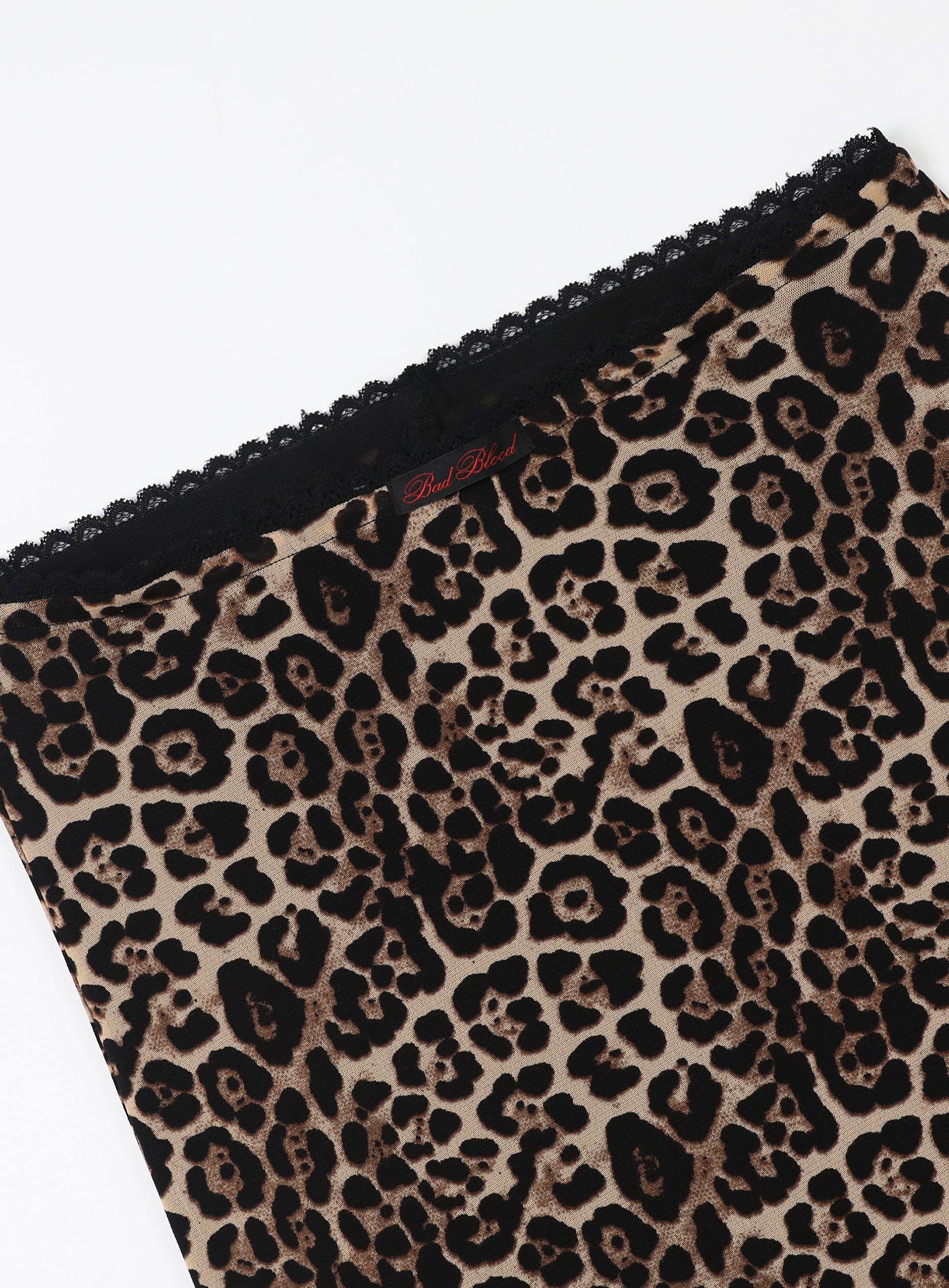 Badblood Leopard midi skirt - brown