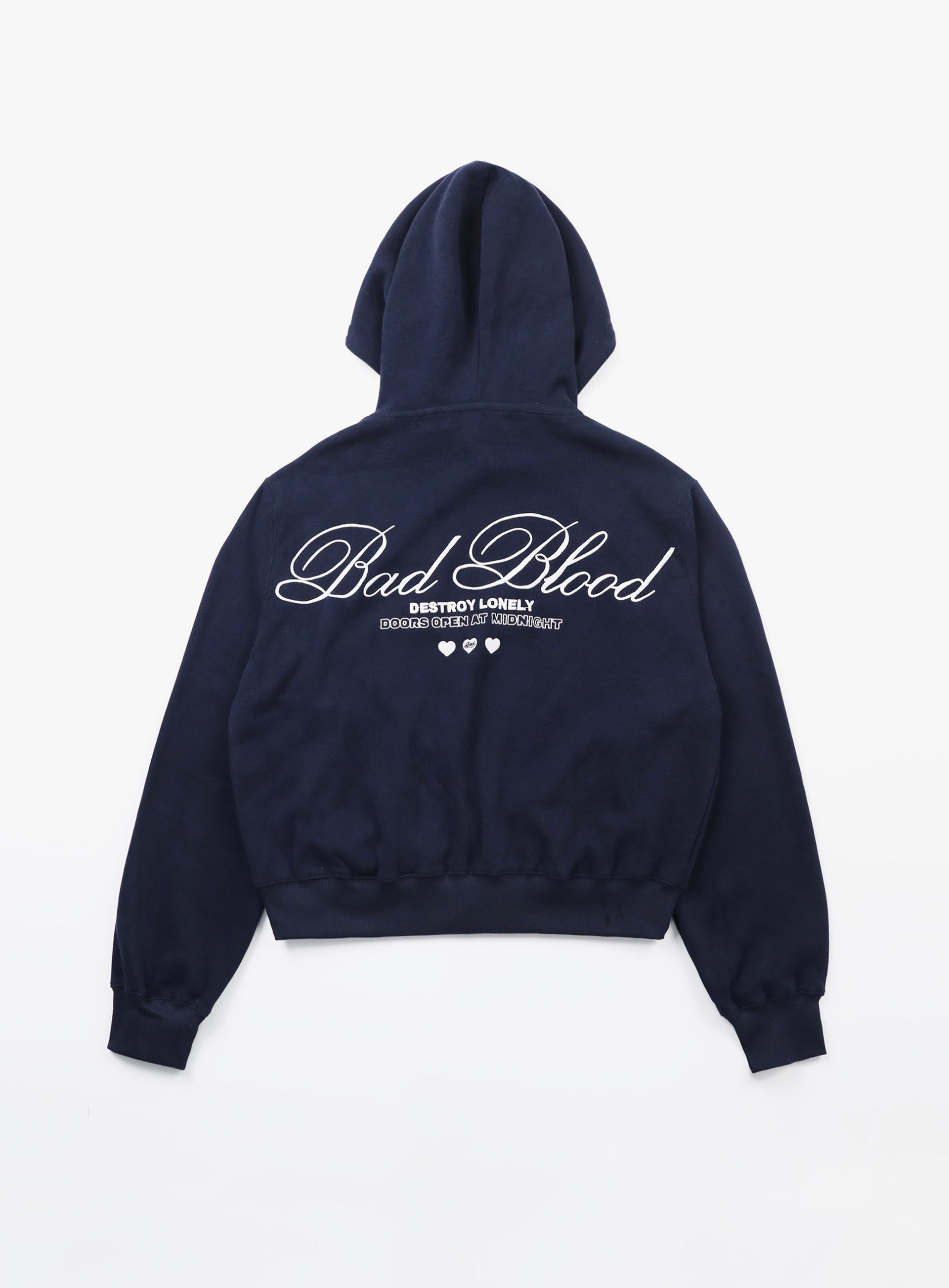 Badblood Classic Logo Hoodie - Navy