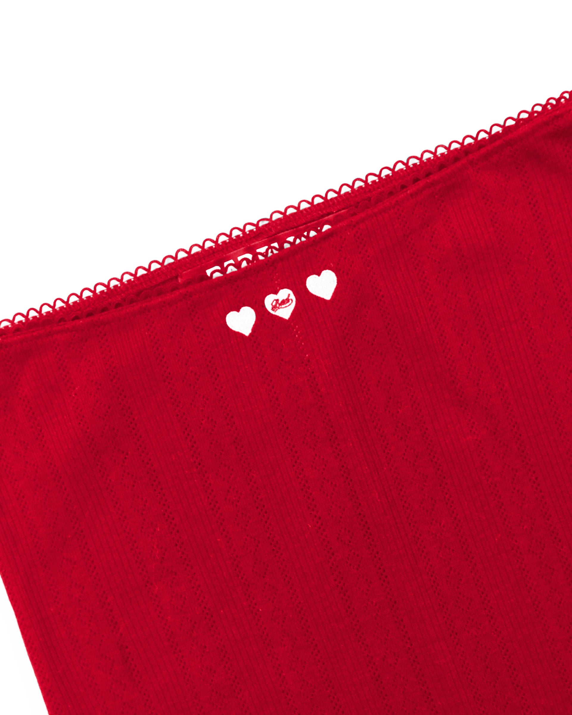 Badblood Classic Logo Pointel Midi Skirt - Red