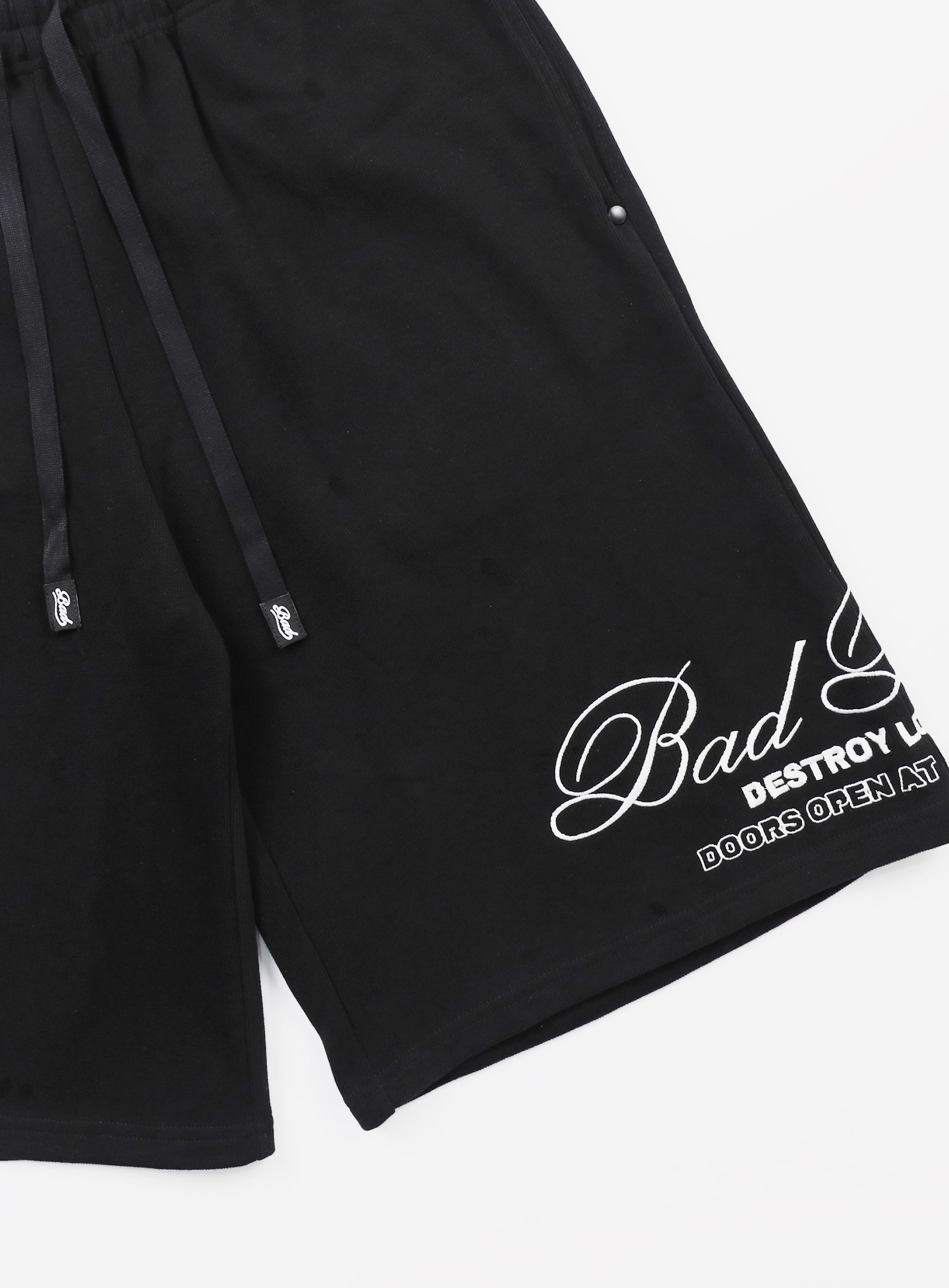 Badblood Classic Logo Bermuda Pants - Black