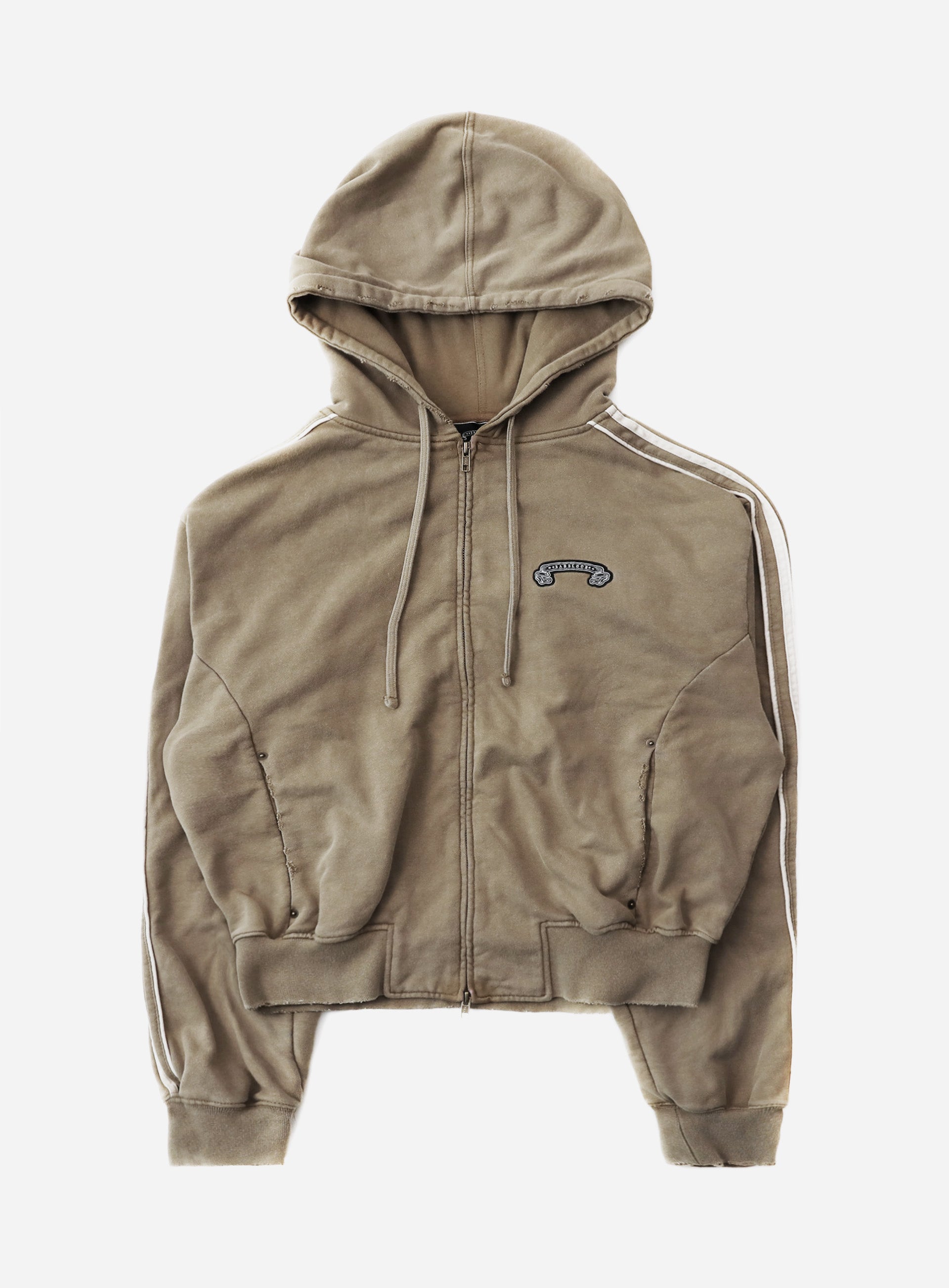 Badblood Billy Washed Hooded Zip-Up Sand