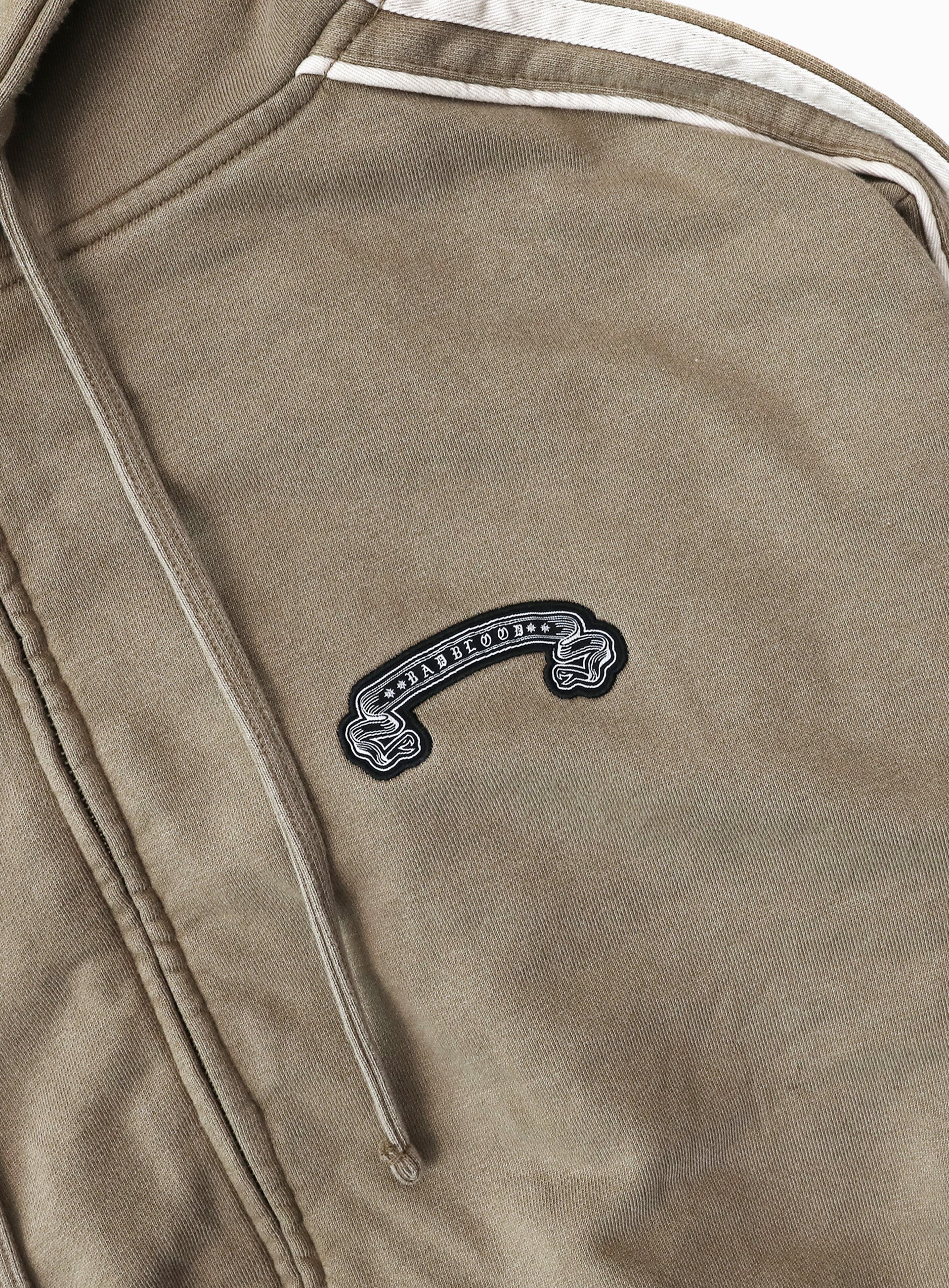 Badblood Billy Washed Hooded Zip-Up Sand