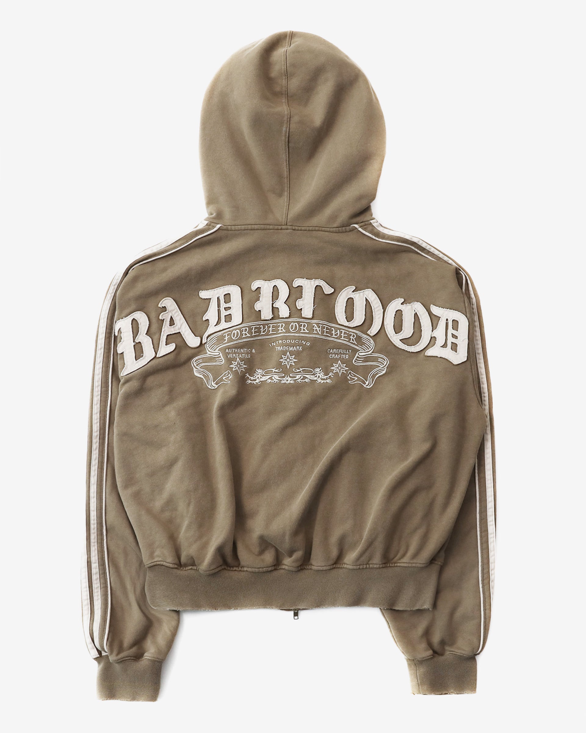 Badblood Billy Washed Hooded Zip-Up Sand