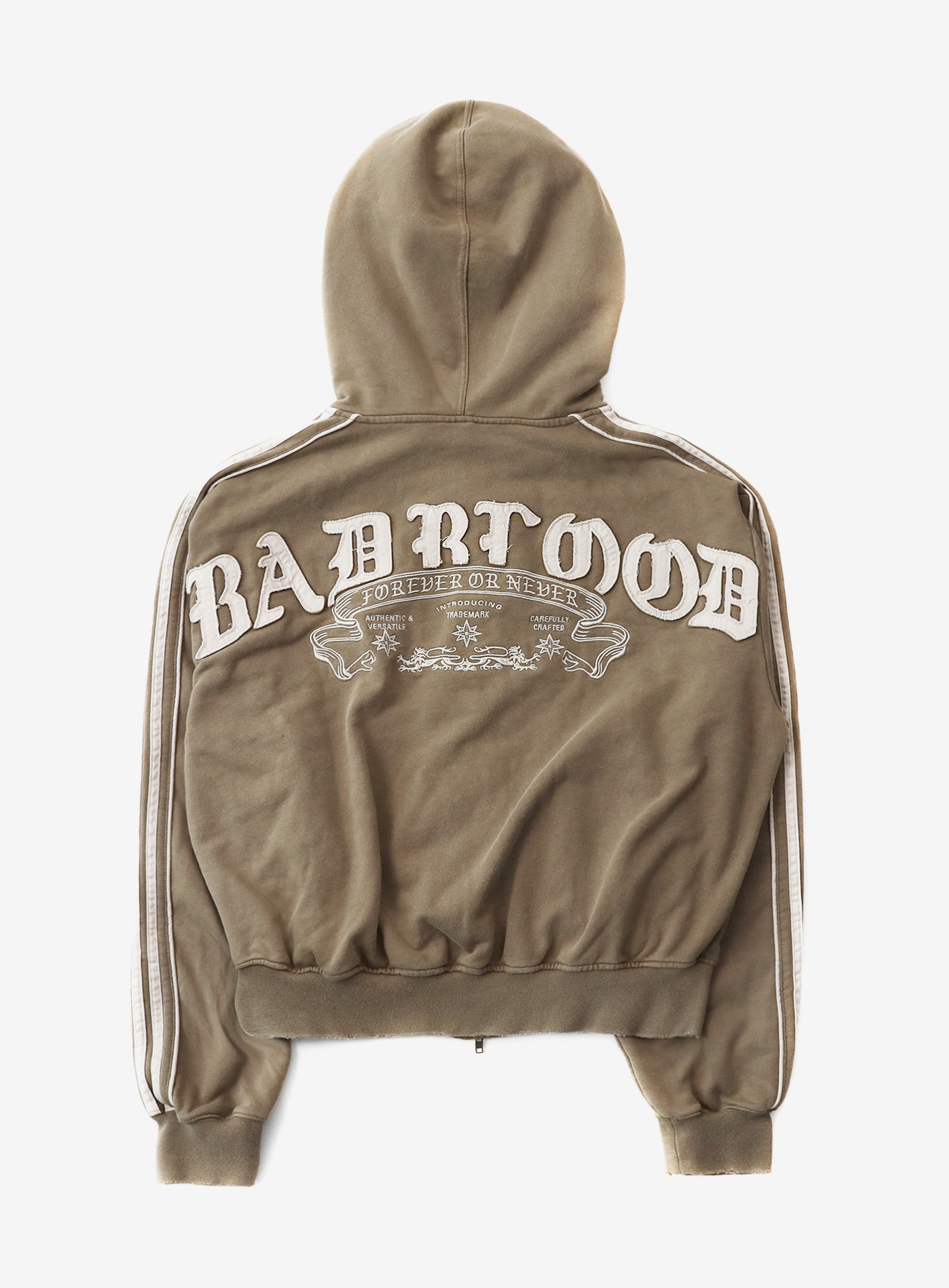 Badblood Billy Washed Hooded Zip-Up Sand