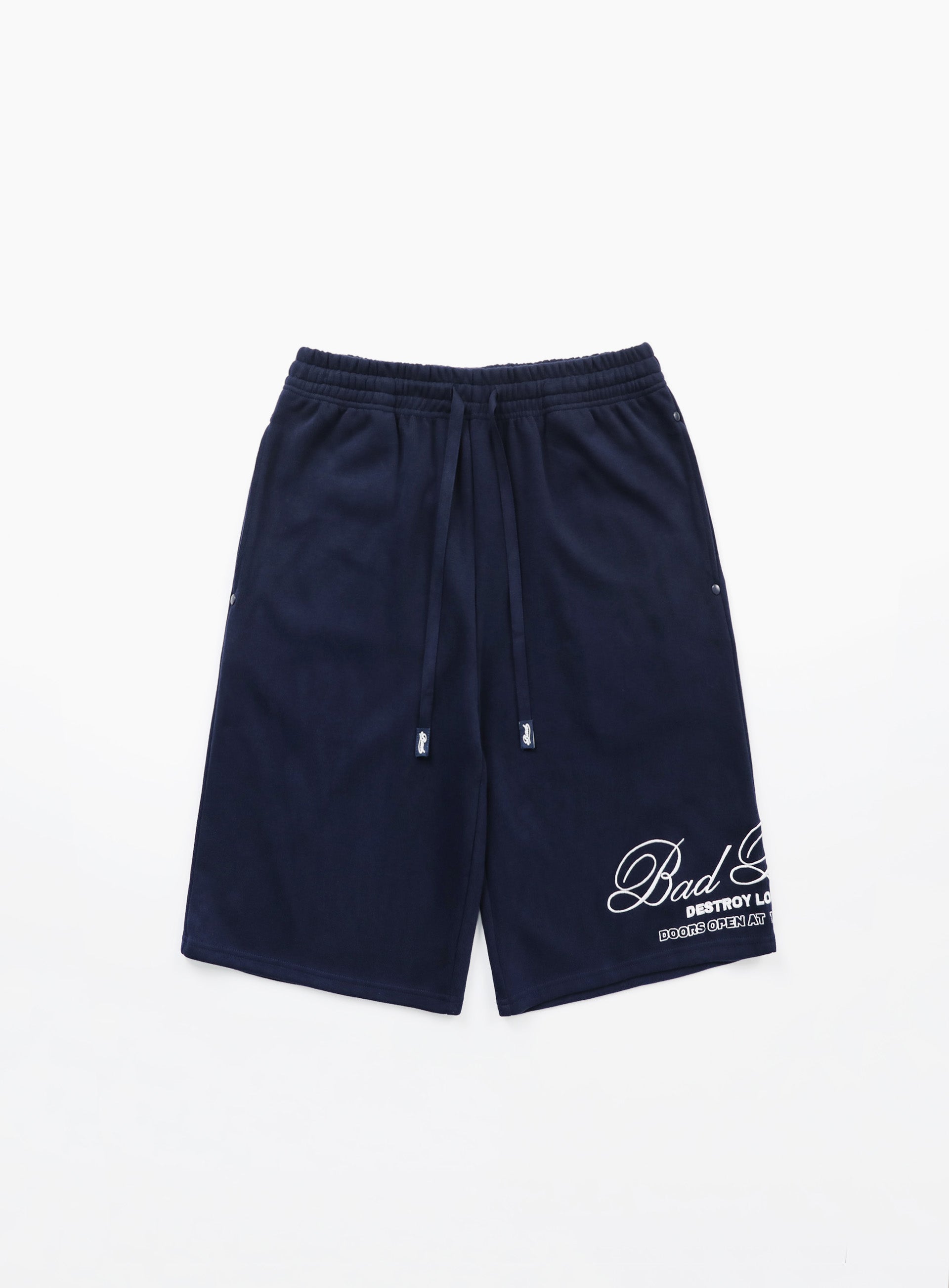 Badblood Classic Logo Bermuda Pants - Navy