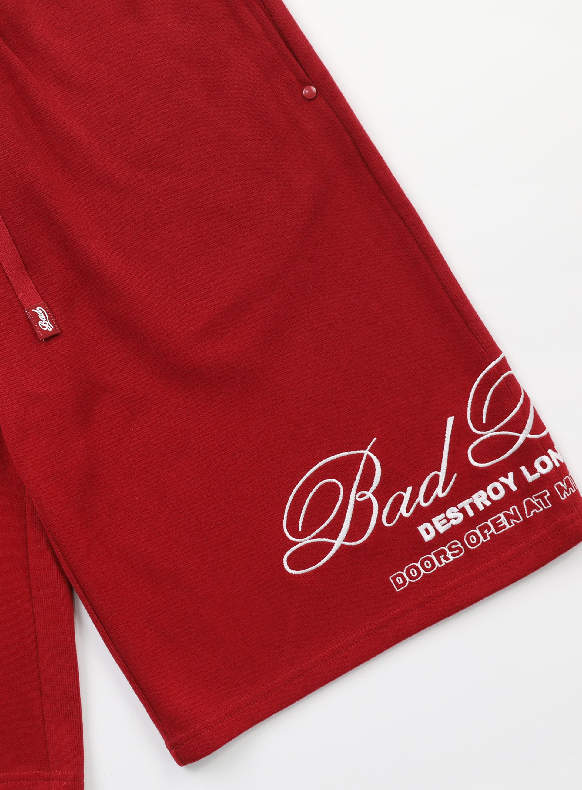 Badblood Classic Logo Bermuda Pants - Red