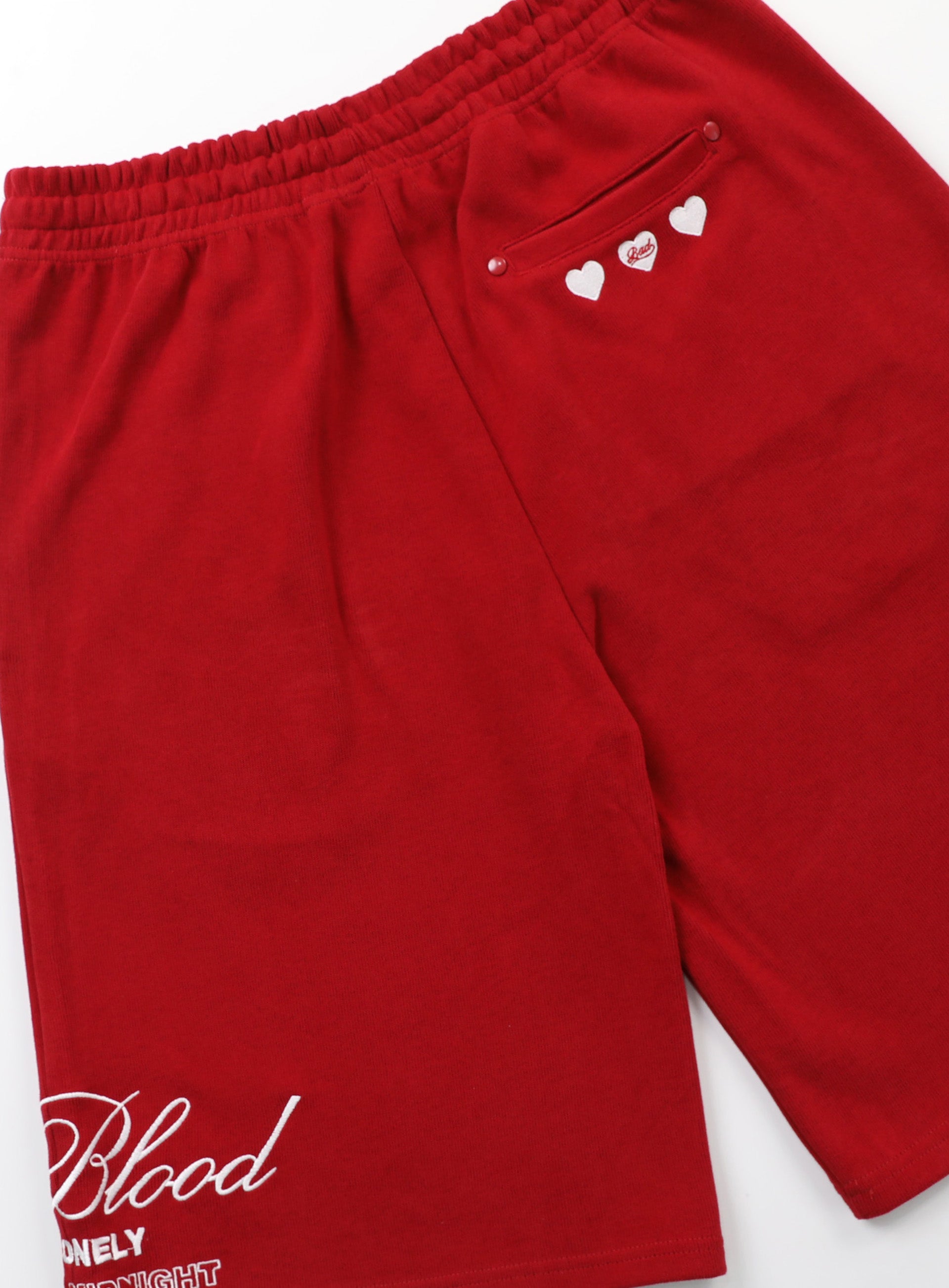 Badblood Classic Logo Bermuda Pants - Red