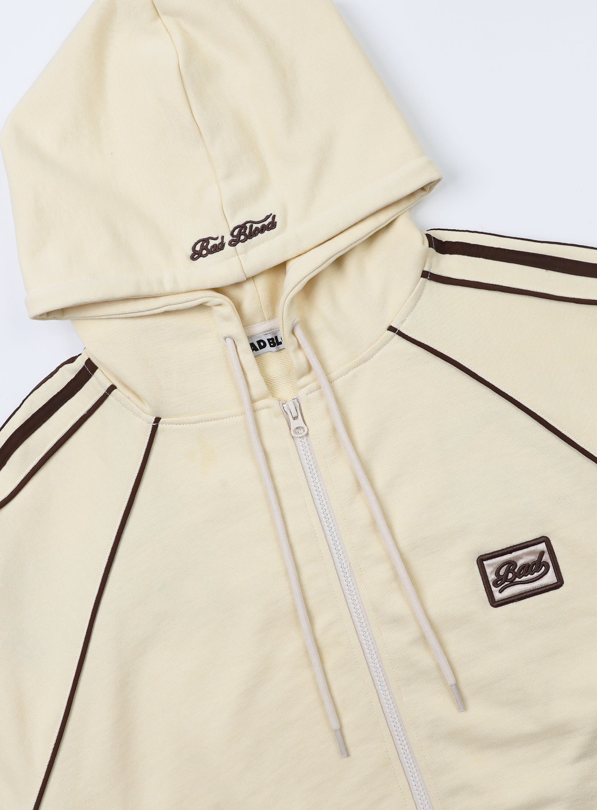 Badblood Billy Hood Zip-Up - Banana Milk