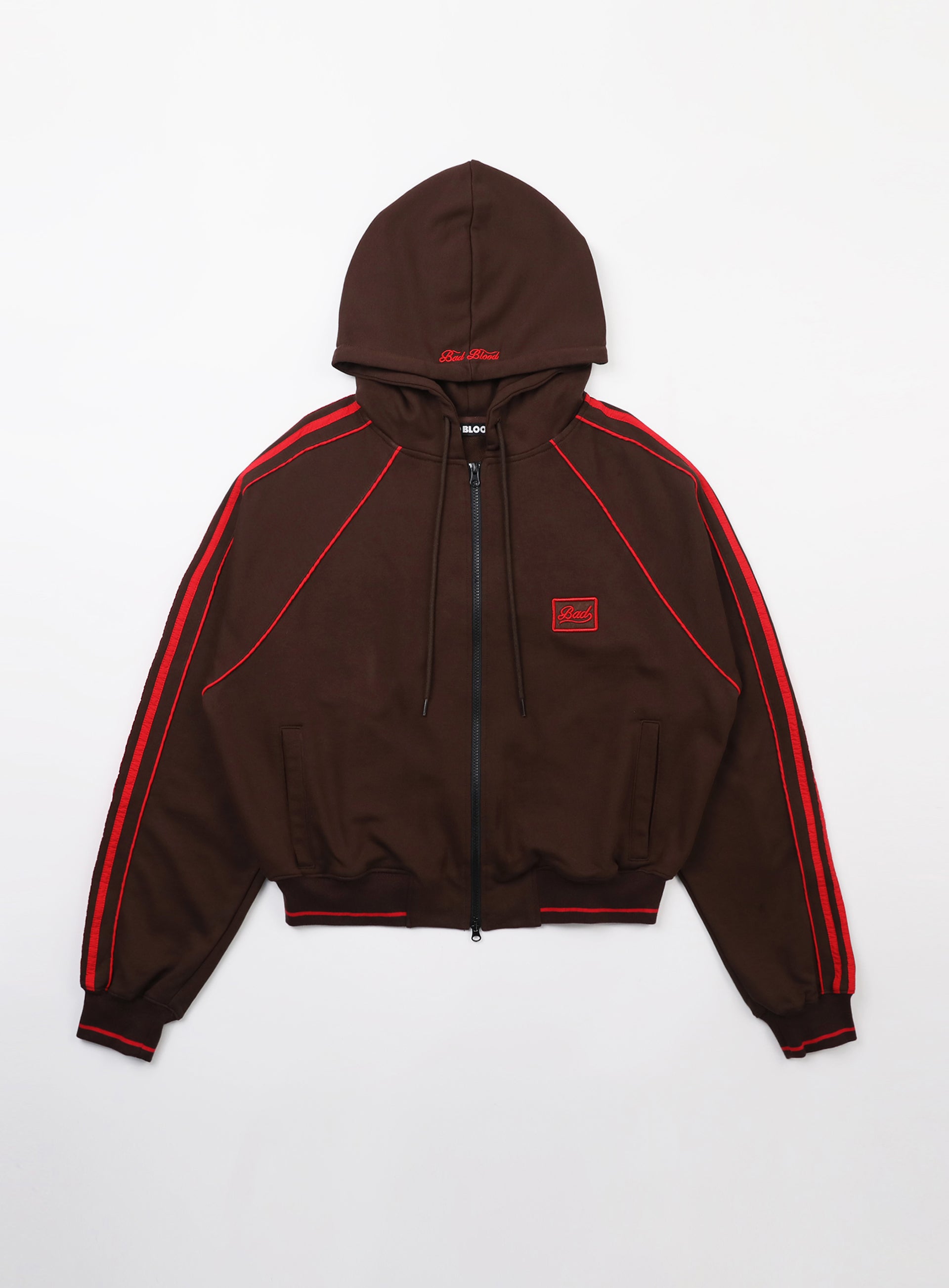 Badblood Billy Hood Zip-Up - Chocolate