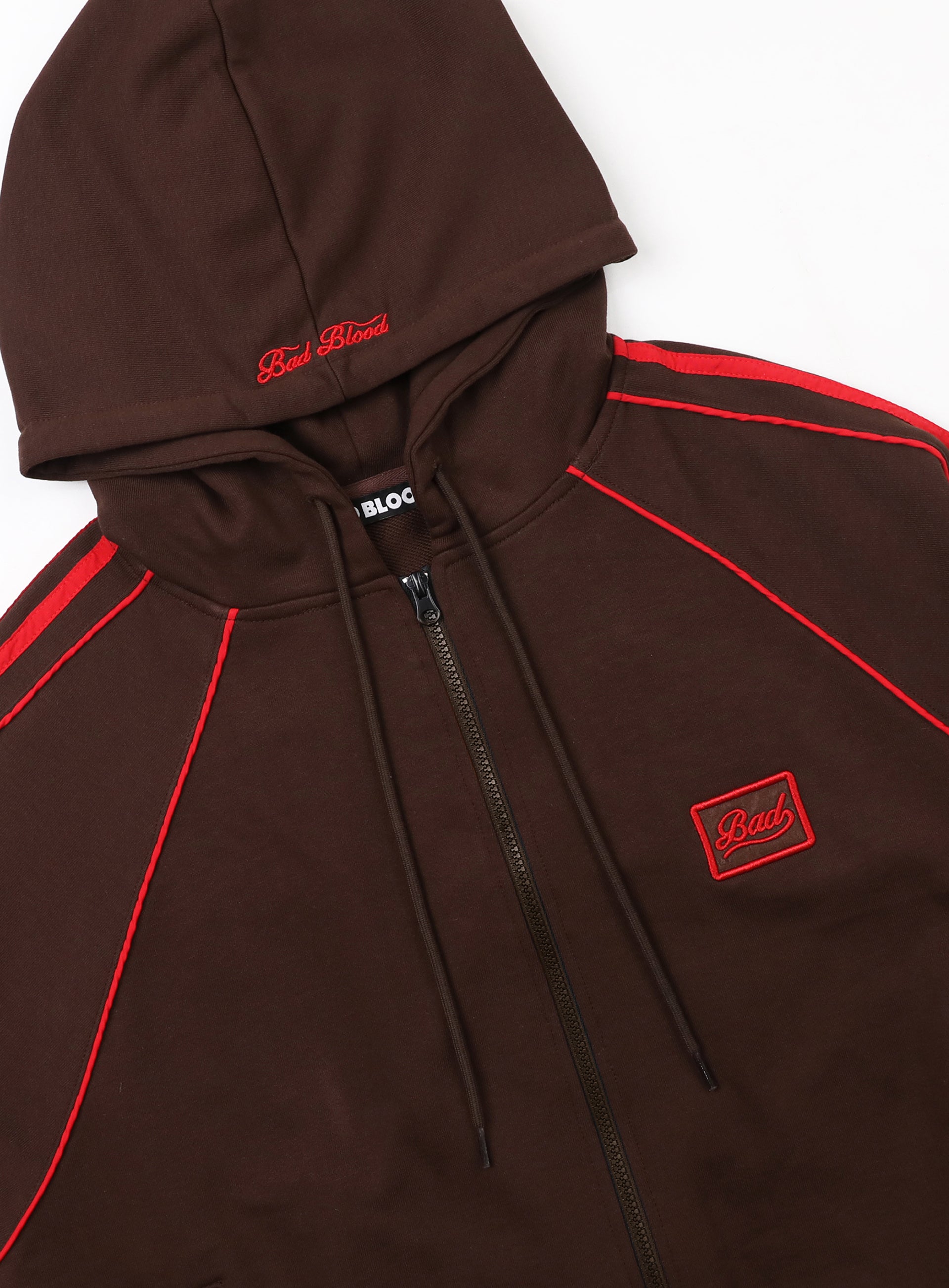 Badblood Billy Hood Zip-Up - Chocolate