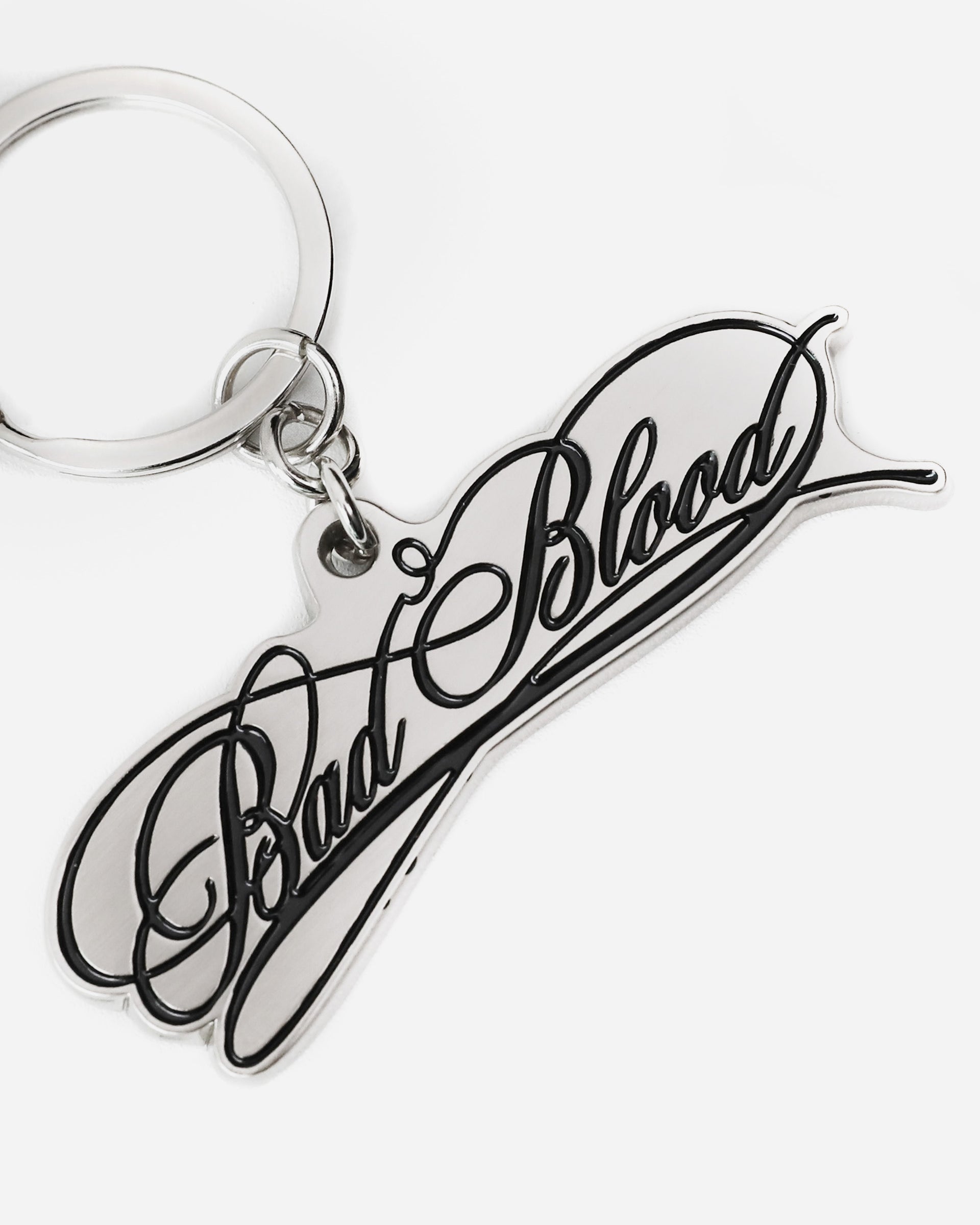 Badblood Dark Classic Logo Keychain - Silver