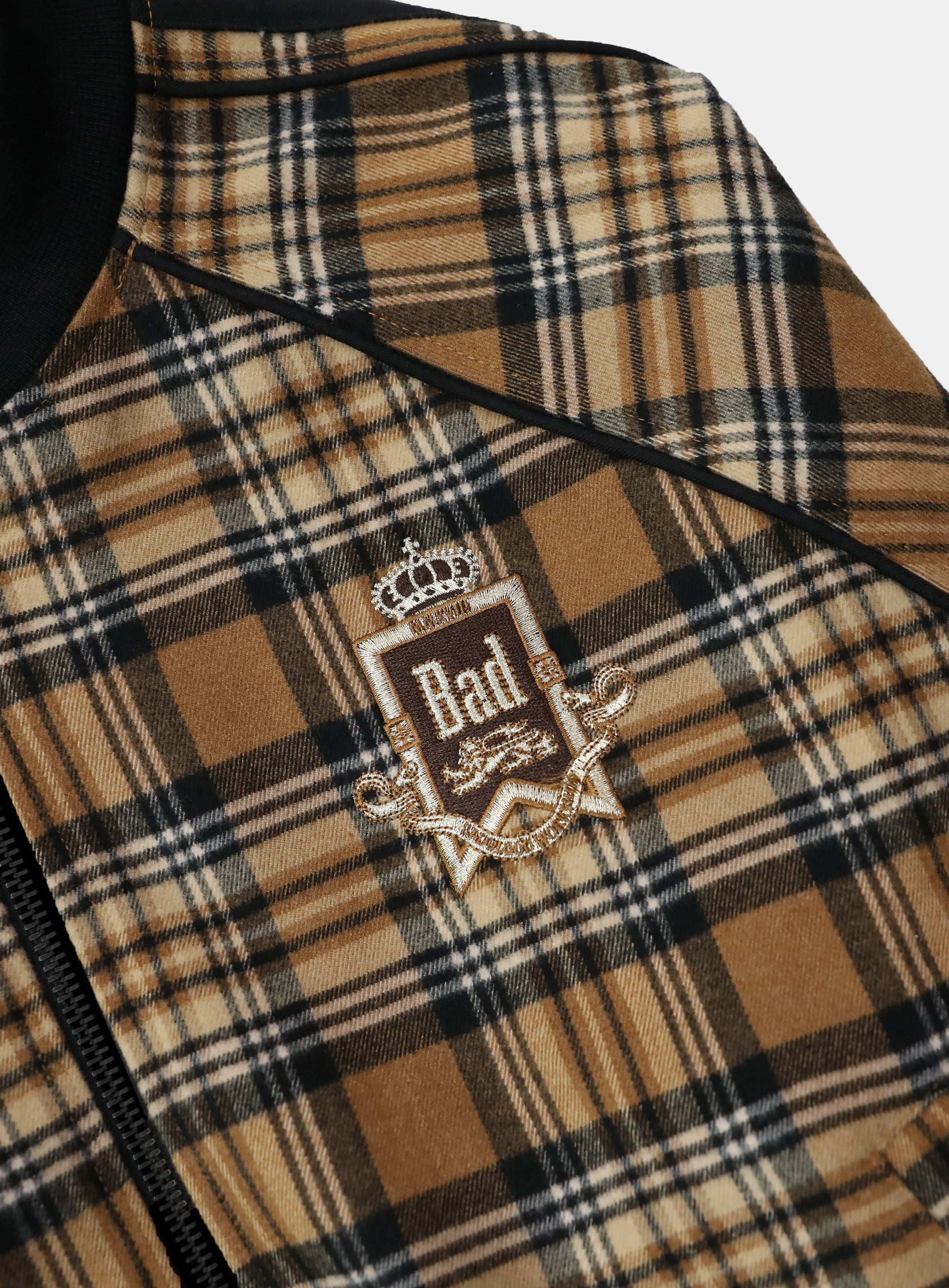 Badblood Royal Billy Flannel Track Zip-Up – Yellow Check