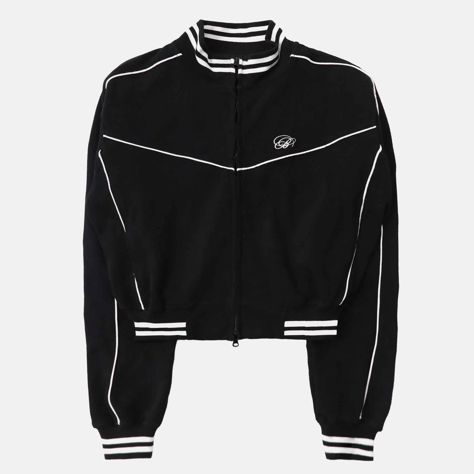 Badblood Dark Classic Knit Track Jacket - Black