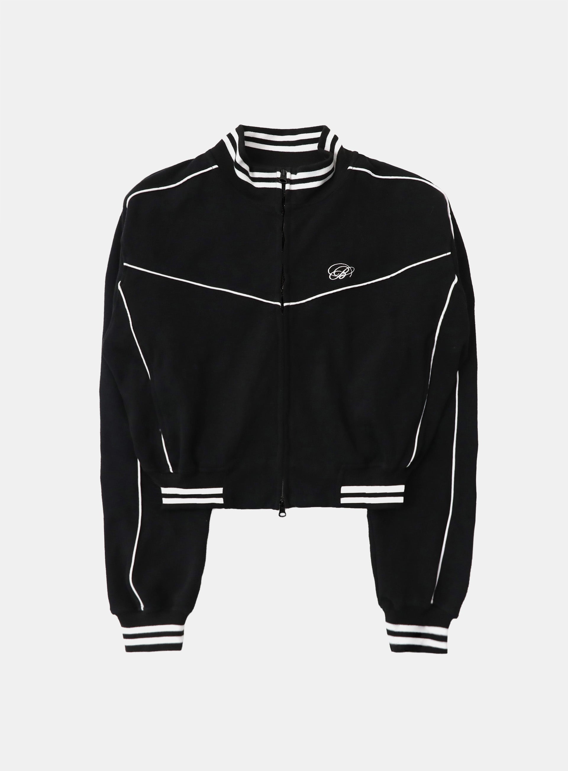 Badblood Dark Classic Knit Track Jacket - Black