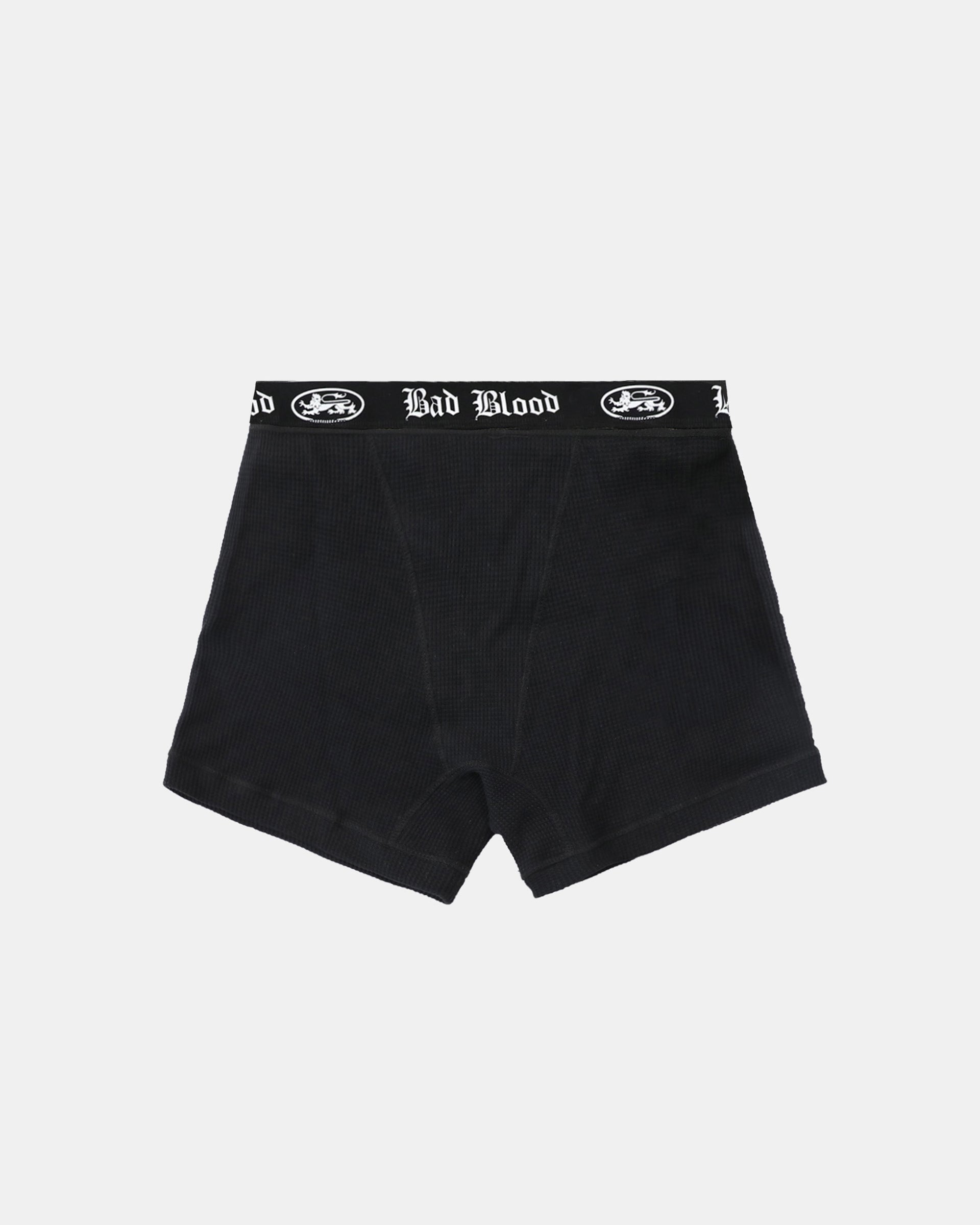 Badblood  Mystic Waffle Knit Boxer Briefs - Black